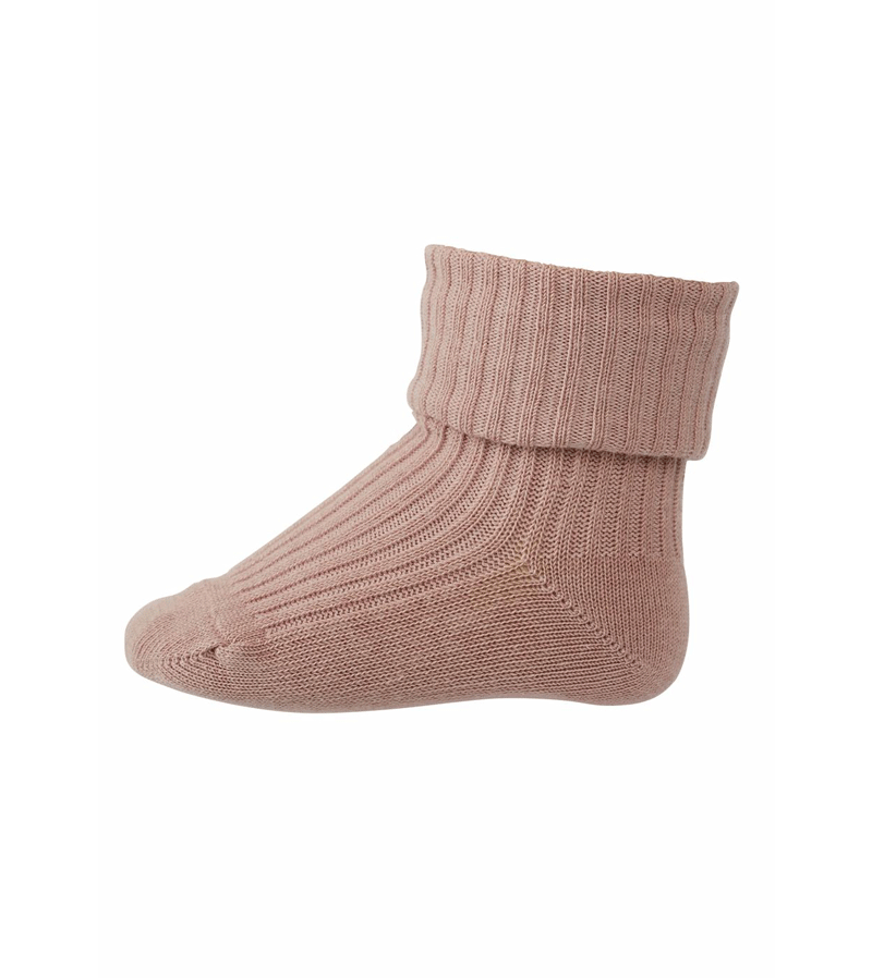 mp Denmark Wood Rose Cotton Rib Ankle Socks for Women - Soft Breathable Everyday Socks for Work, Walking & Casual Wear