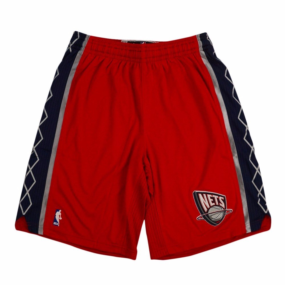 adidas NBA Brooklyn Nets Men's Authentic On-Court Climacool Game Shorts - Red | Breathable Basketball Shorts for Training, Gym & Casual Wear