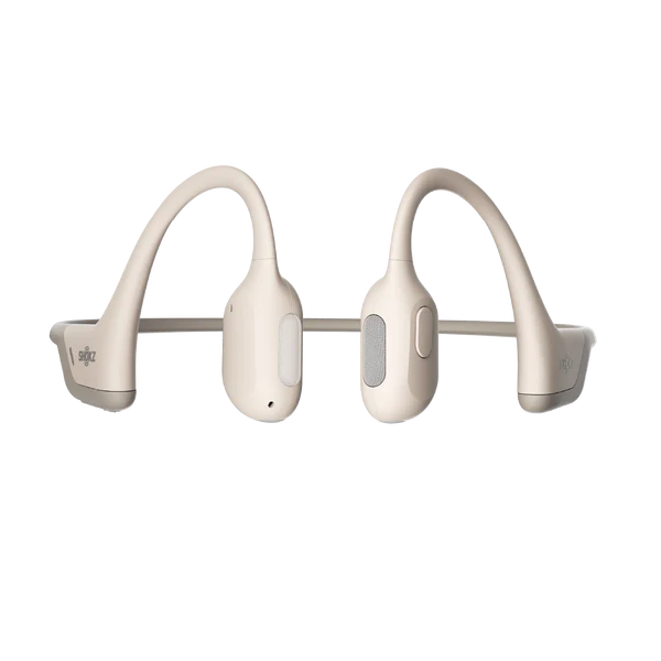 Shokz OpenRun Pro Bone Conduction Headphones - Wireless Bluetooth Sports Headphones for Running, Cycling & Workouts - Beige