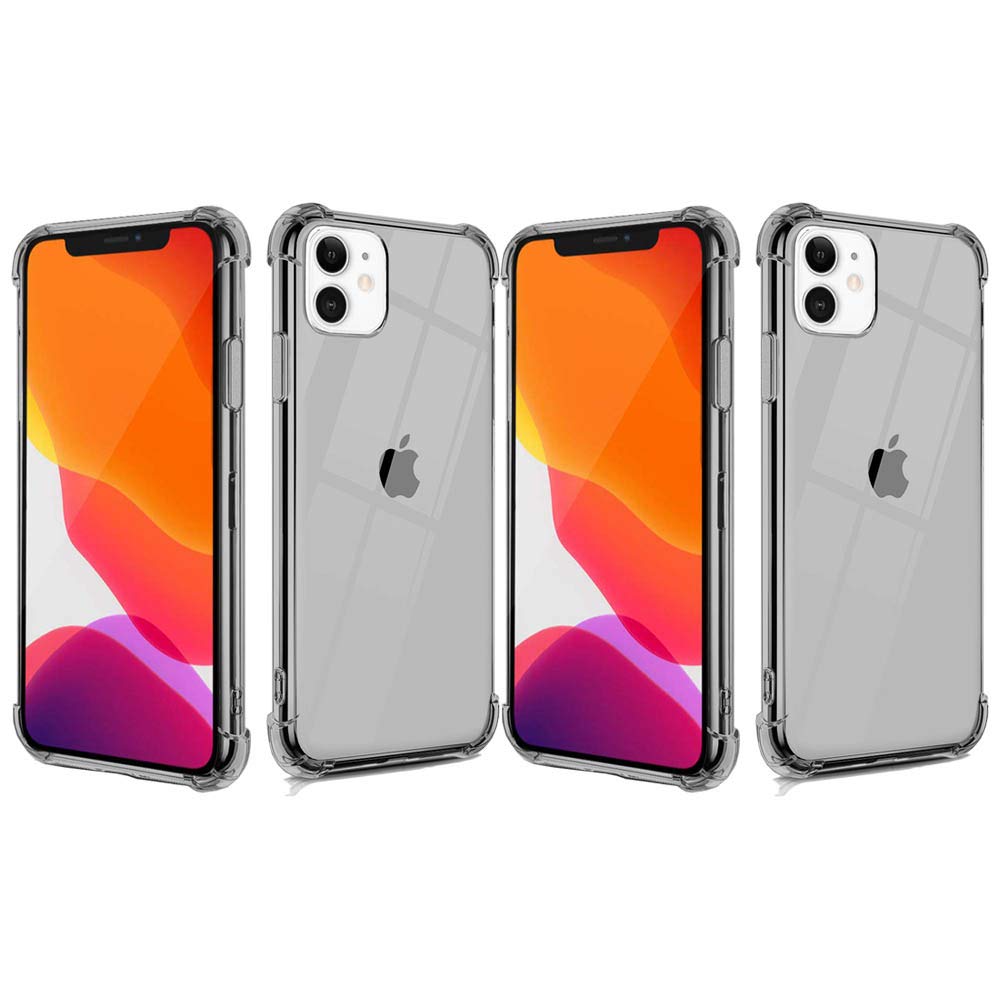 [2-Pack] Crystal Clear Protective Case for iPhone 11 Pro Max 6.5 Inch (2019) - Slim Fit, Shockproof & Scratch Resistant Cover | Perfect for Daily Use, Work & Outdoor Activities