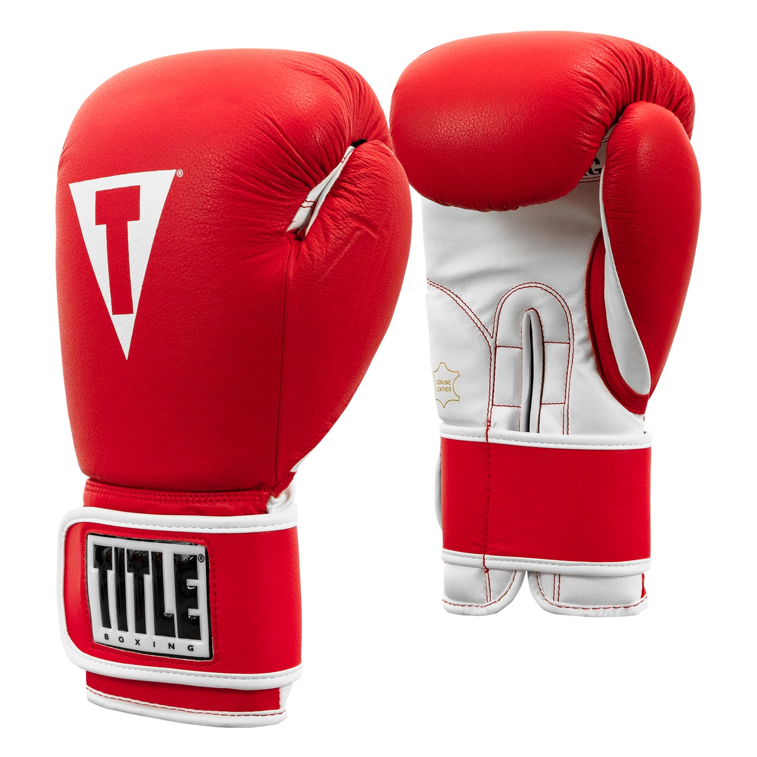 TITLE Boxing Pro Style Leather Training Boxing Gloves 3.0 - Premium Leather Punching Mitts for Boxing, MMA & Kickboxing - Ideal for Training, Sparring & Fitness Workouts
