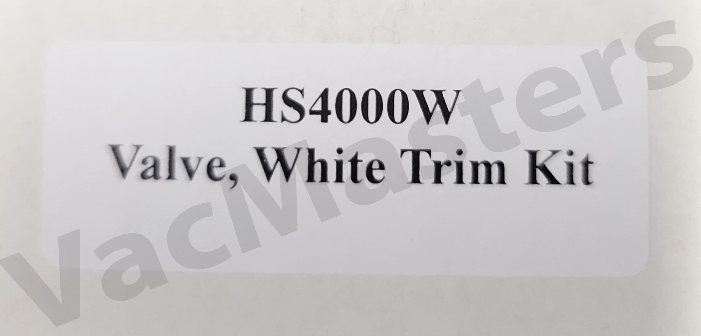 Hide-a-Hose Valve Trim Kit Replacement Part (White) - Compatible with HS4000W - Perfect for Central Vacuum System Repairs & Upgrades