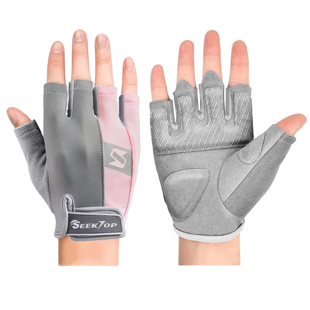 Seektop Gym Gloves for Men & Women - Weight Lifting Gloves with Full Palm Protection, Breathable & Non-Slip for Workout, Training, Fitness, Pull Ups - Perfect for Gym, CrossFit & Home Exercise
