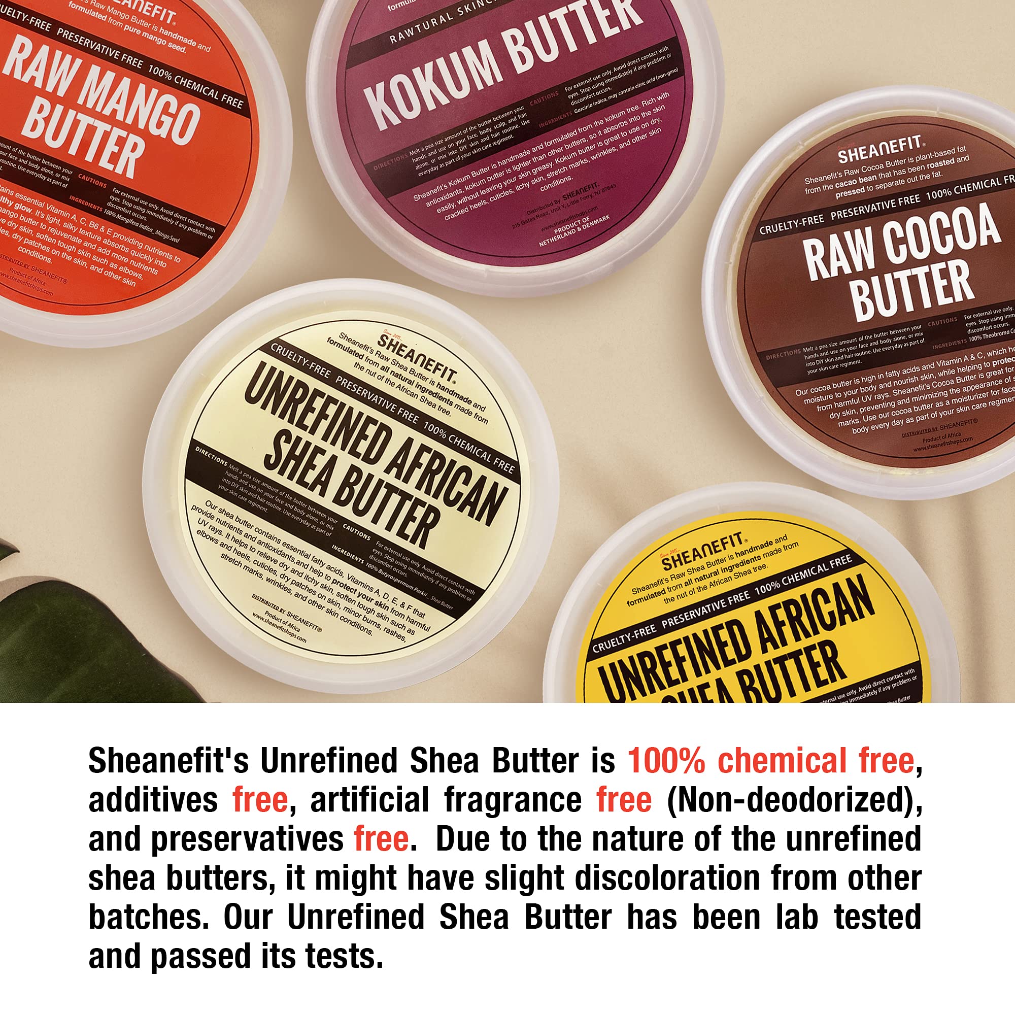 Raw Unrefined African Shea Butter 16oz & 32oz | Cold Pressed Refined Apricot Kernel Oil | Natural Moisturizer for Skin & Hair Care | DIY Beauty Recipes & Massage Therapy