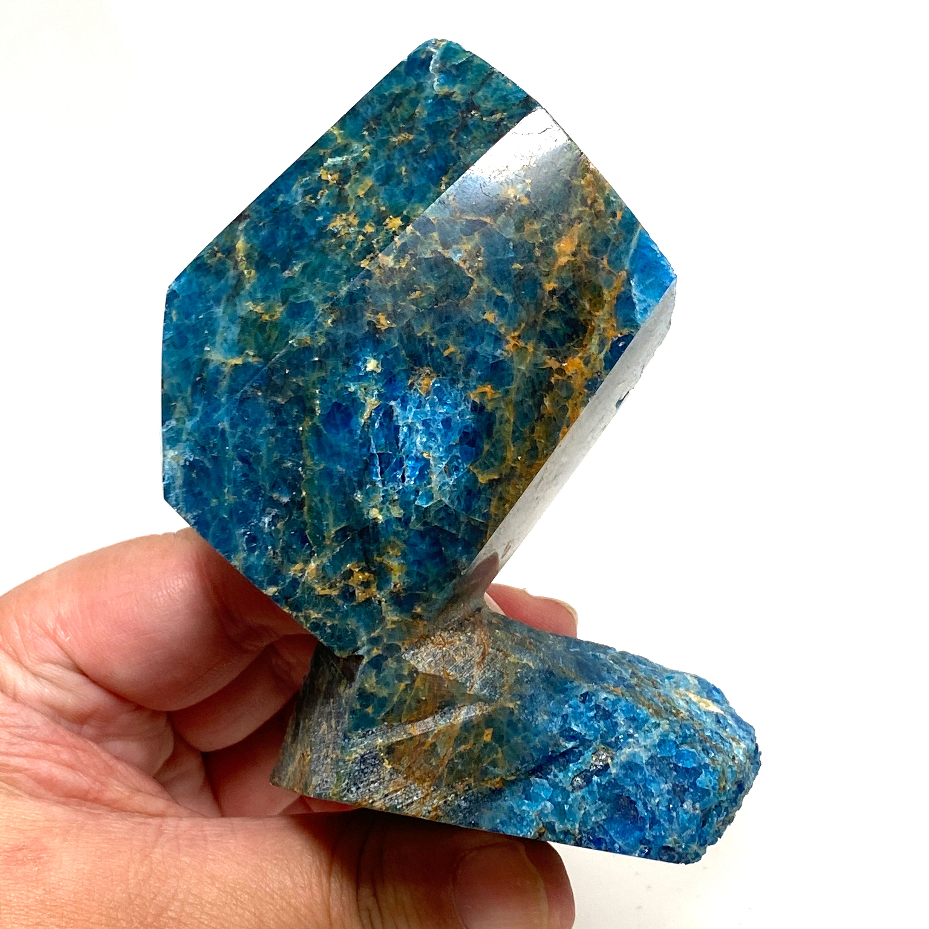 Natural Blue Apatite Freeform Stone - Healing Crystal for Meditation, Energy Work & Spiritual Growth - Perfect for Home Decor, Jewelry Making & Reiki Practice