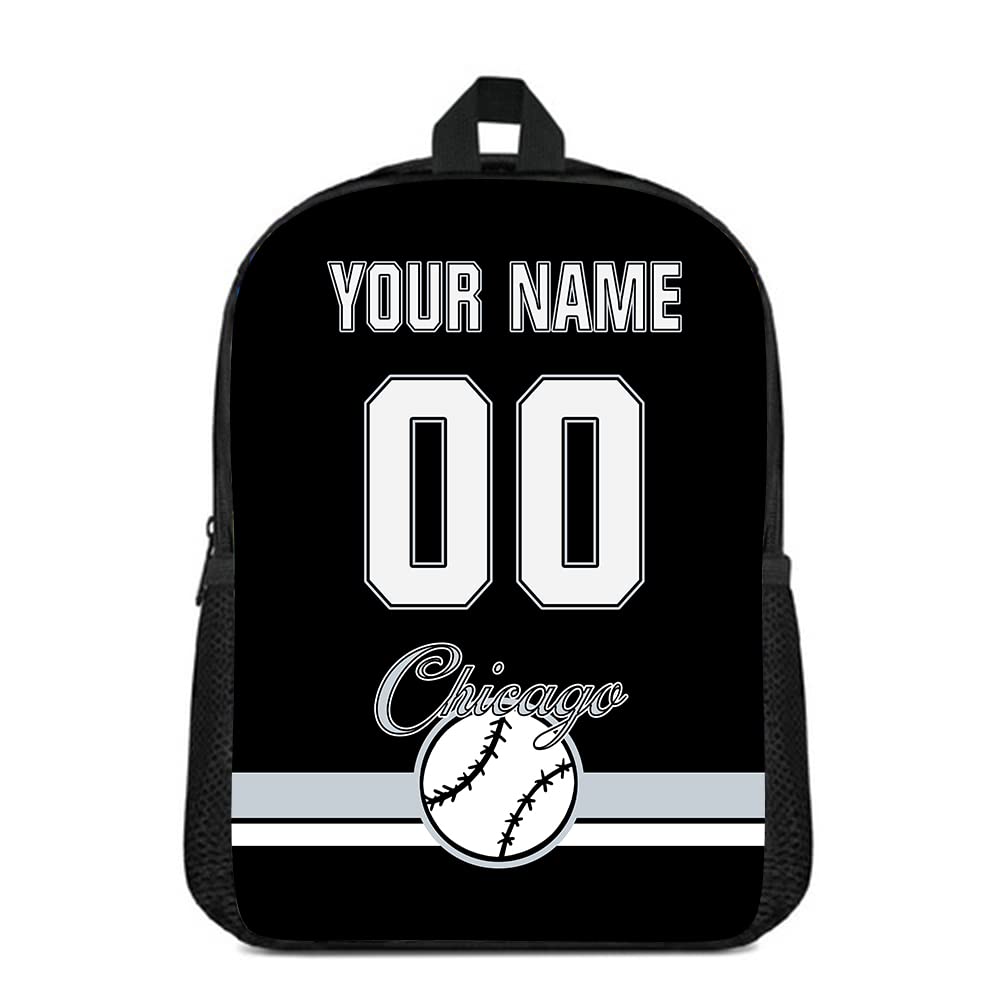 Custom High Capacity Backpack with Personalized Name & Number - Durable School Bookbag for Kids, Men & Fans - Perfect for Travel, Sports & Everyday Use