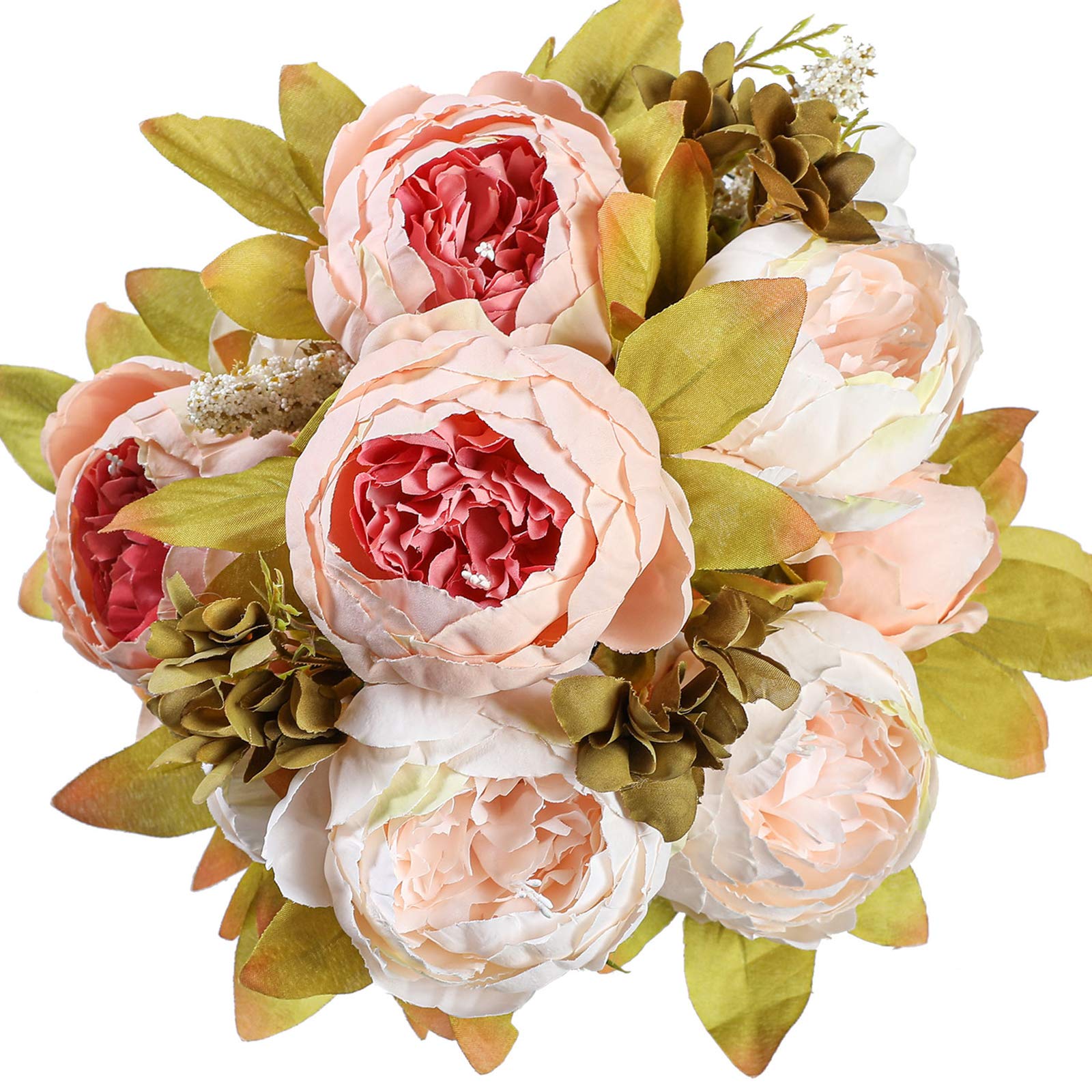 Floralsecret 1 Pack Artificial Peony Silk Flowers - Realistic Fake Peonies for Home Decor, Wedding Centerpieces & Office Decoration (Light Pink) | Perfect for Table Arrangements, Bridal Bouquets & Vintage Themed Parties