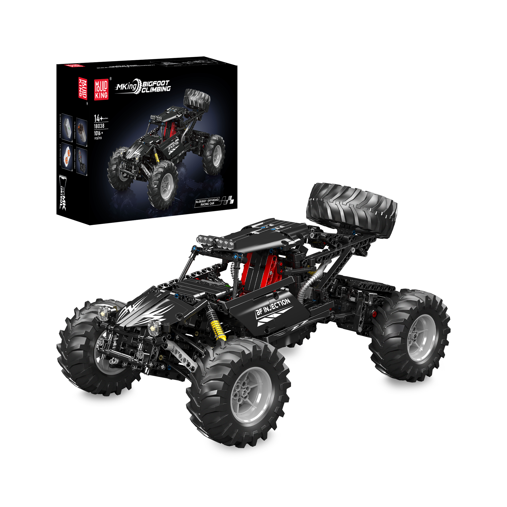 Mould King 18038 Off-Road Racing Buggy Building Kit - 1,016 Piece Construction Set for Kids & Adults | STEM Toy for Creative Play, Birthday Gift, and DIY Car Model Enthusiasts