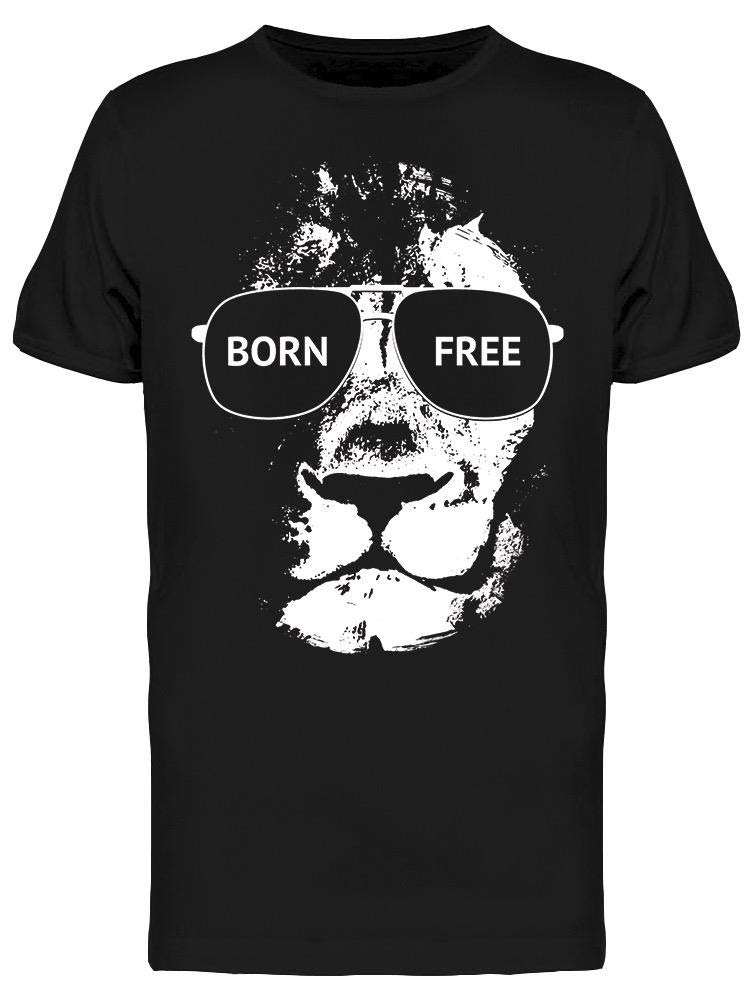 Lion Head Born Free T-Shirt for Men - Stylish Graphic Tee for Casual Wear, Street Fashion & Everyday Outfits