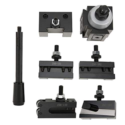 45# Steel Quick Change Tool Holder Set - US Wedge Type Blade Holder with Integrated 5-Clip Piston for CNC Turning & Milling Machines | Durable Lathe Tooling Accessories for Metalworking & Precision Machining