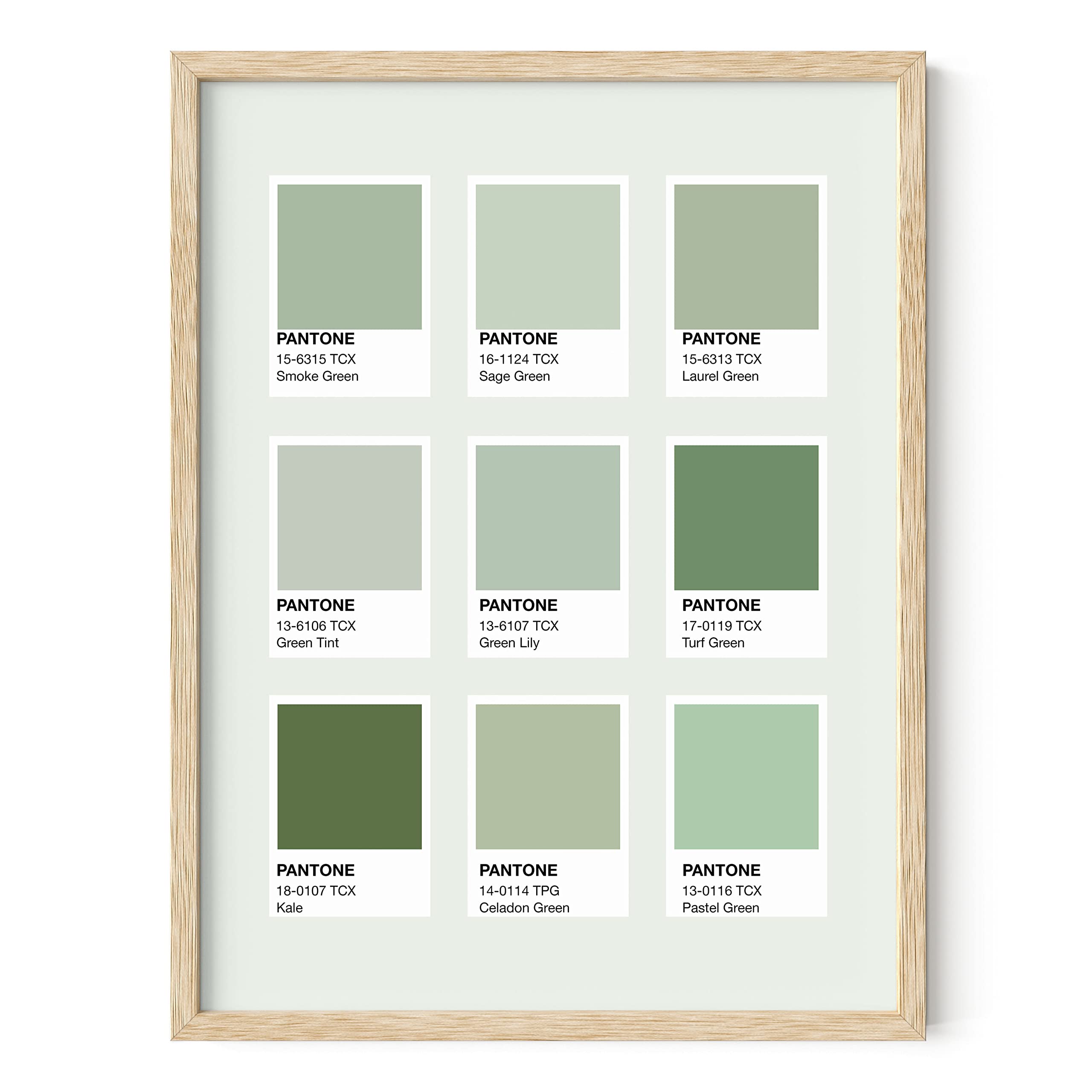 Sage Green Aesthetic Wall Art - 12x16 UNFRAMED Green Wall Decor for Bedroom, Dorm Room & Living Room | Botanical Room Decor, Nature-Inspired Home Decor, Minimalist Wall Art for Cozy Spaces