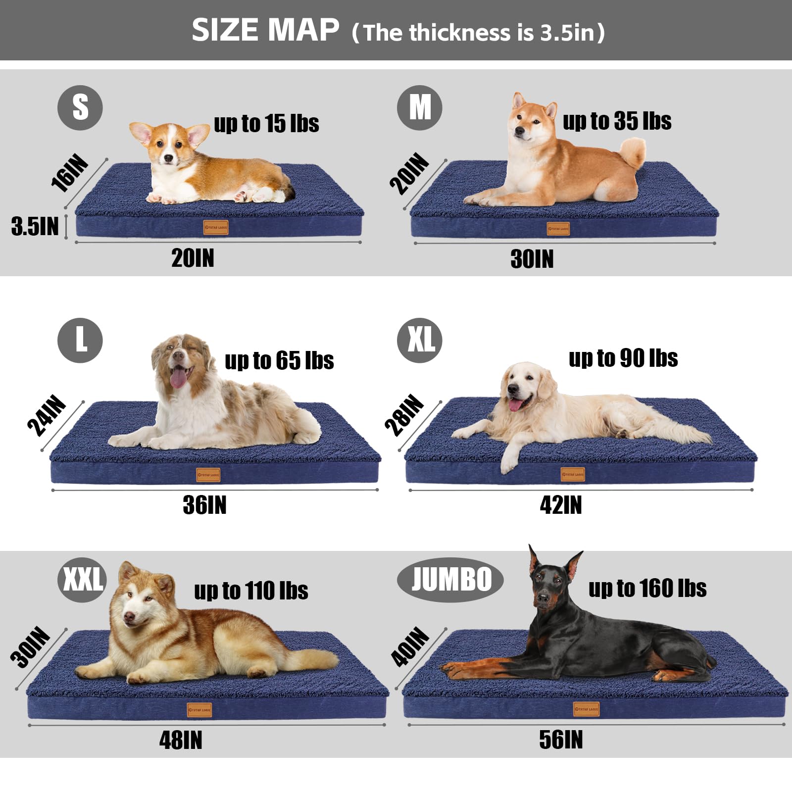 Orthopedic XXL Dog Bed 48