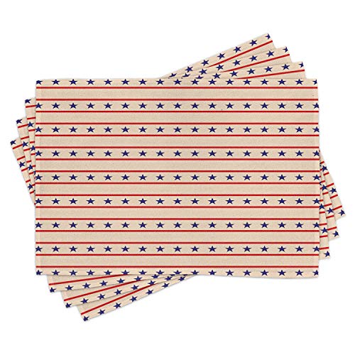 Cream Navy Blue Red