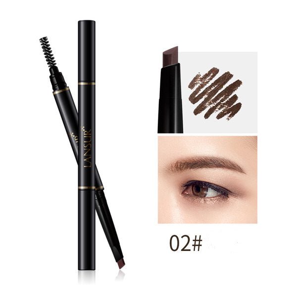 Waterproof Long-Lasting Double Headed Eyebrow Pencil - Smudge Proof & Easy to Apply for Perfect Brows All Day | Ideal for Daily Makeup, Gym & Special Occasions
