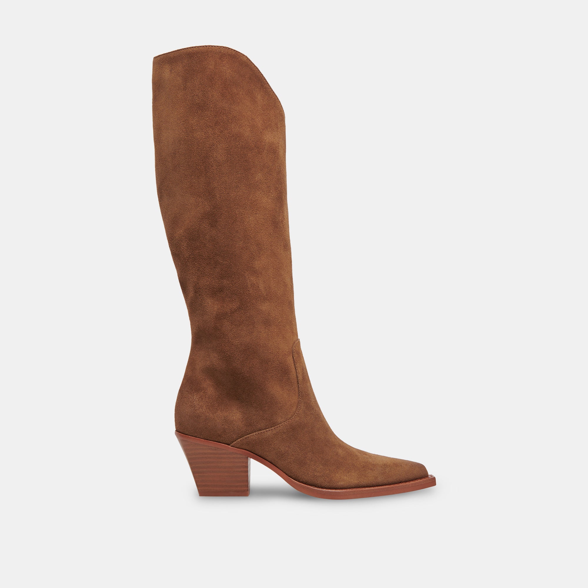 RAJ Extra Wide Calf Boots for Women - Brown Suede Leather Ankle Boots Comfortable & Stylish for Fall, Winter, and Casual Outfits