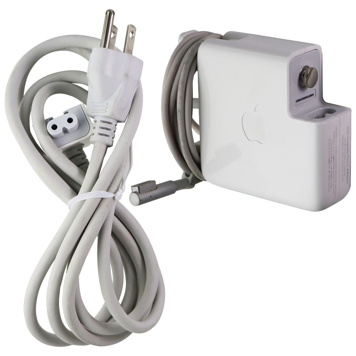 Apple 60W MagSafe Power Adapter (A1344) with 3-Prong Cable - Fast Charging for MacBook Pro/Air - Perfect for Home, Office & Travel Use