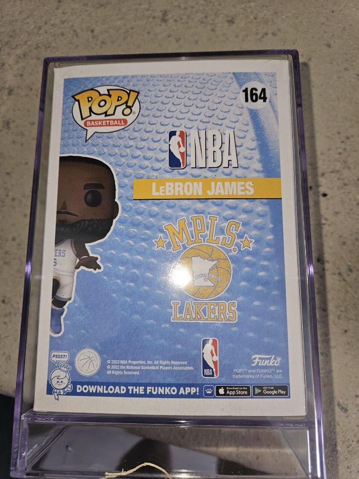 Exclusive Funko Pop! NBA LeBron James Minneapolis Lakers #164 - Upper Deck Limited Edition Collectible - Perfect for Basketball Fans & Sports Memorabilia Collections