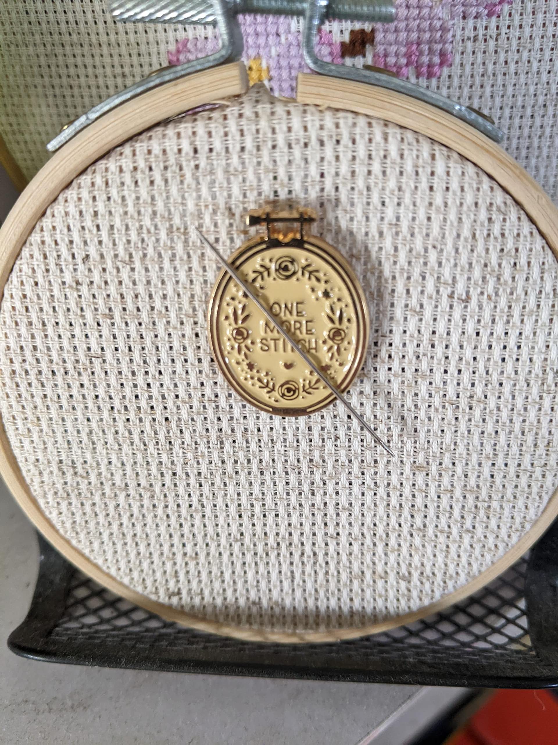 One More Stitch Magnetic Needle Minder for Embroidery - Secure Your Needles While Crafting, Sewing & Quilting
