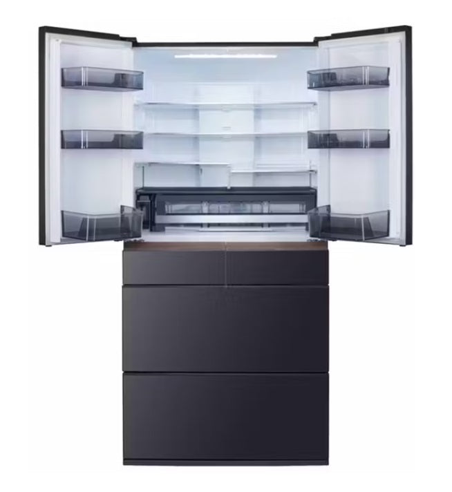 Hitachi R-GWC670TS XM 525L 6-Door Refrigerator - Mirror Mauve Gray | Large Capacity Smart Fridge for Modern Kitchen & Open-Plan Living Spaces