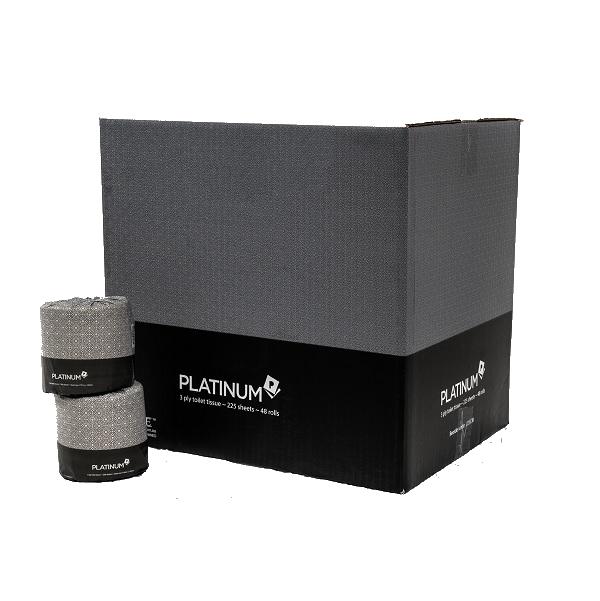 Premium 3-Ply Caprice Platinum Toilet Paper - 225 Sheets per Roll, Individually Wrapped for Hygiene - Soft & Strong Bathroom Tissue for Home, Office & Travel Use