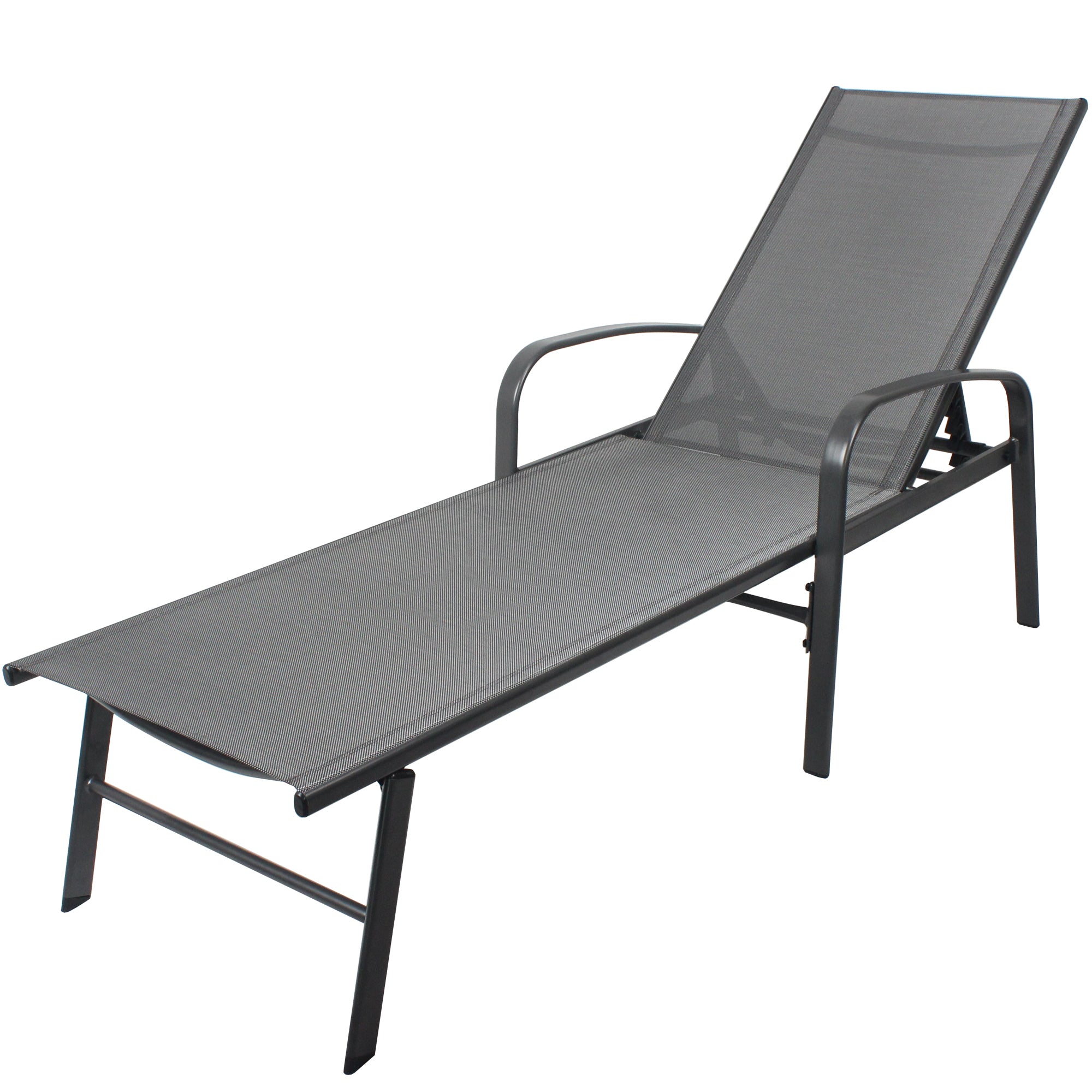 2-Piece Outdoor Patio Lounge Set with Pillows - Waterproof Gray Poolside Chaise Lounge Chairs for Backyard, Garden & Swimming Pool Relaxation