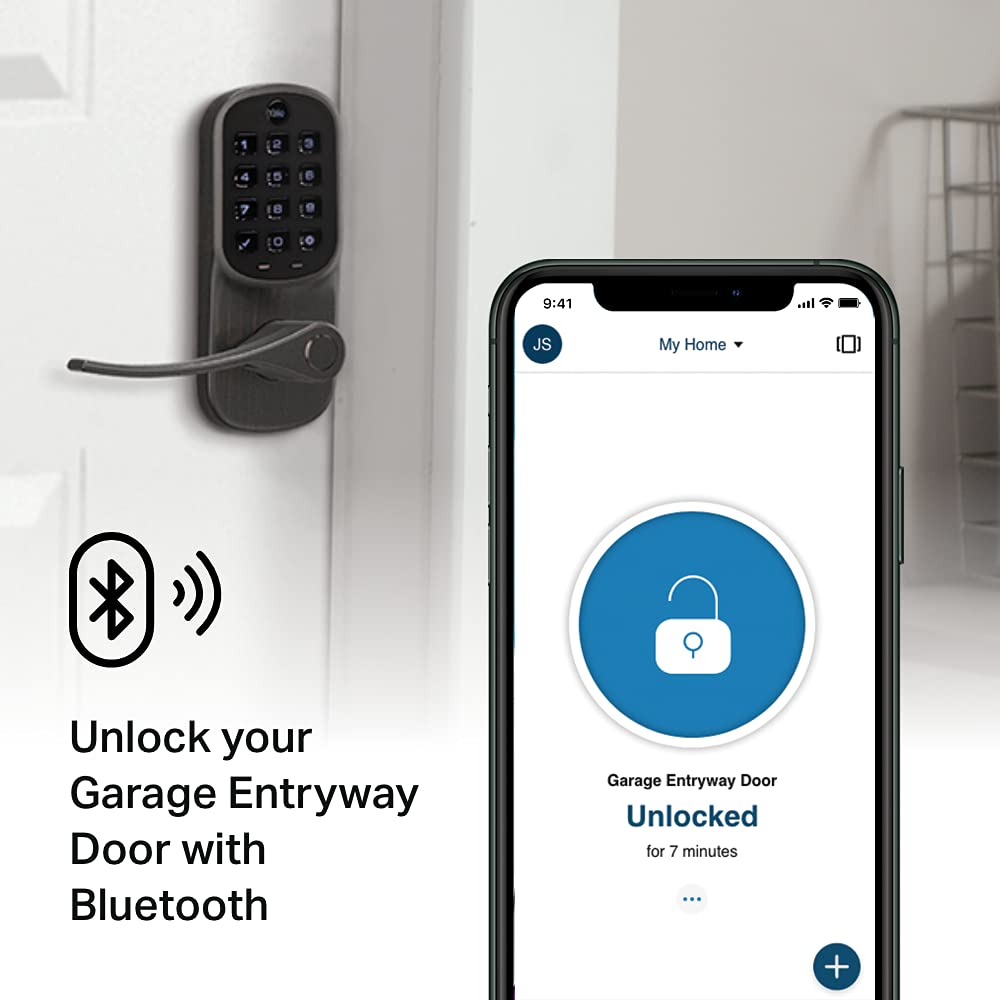 Yale LiftMaster Smart Lock with Keypad Lever - Keyless Entry, myQ App Control, Amazon Key In-Garage Delivery Compatible, Oil Rubbed Bronze Finish | Secure Home & Garage Access for Smart Homes
