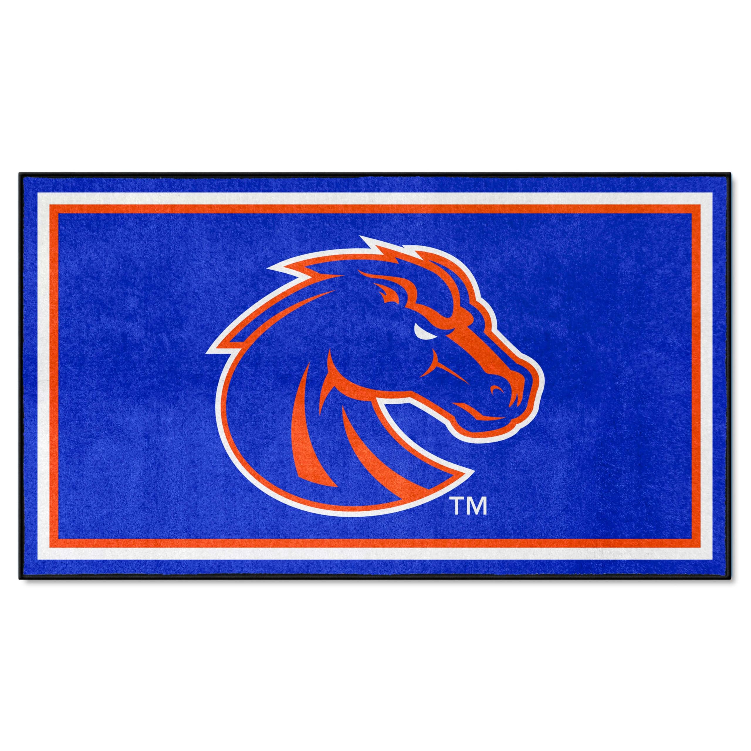 FANMATS NCAA Boise State Broncos 3x5 Feet Plush Area Rug - Soft Sports Fan Rug for Living Room, Game Room, Dorm Decor & Tailgating Mat | Machine Washable College Team Carpet