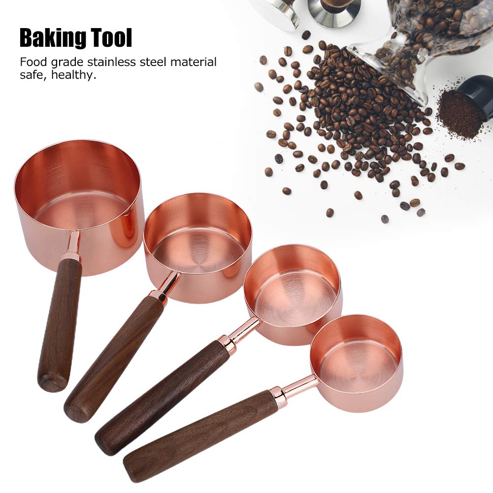 Premium Rose Gold Measuring Cups and Spoons Set - Stainless Steel Kitchen Tools for Baking, Cooking, and Meal Prep | Perfect for Home Chefs, Bakers, and Food Enthusiasts
