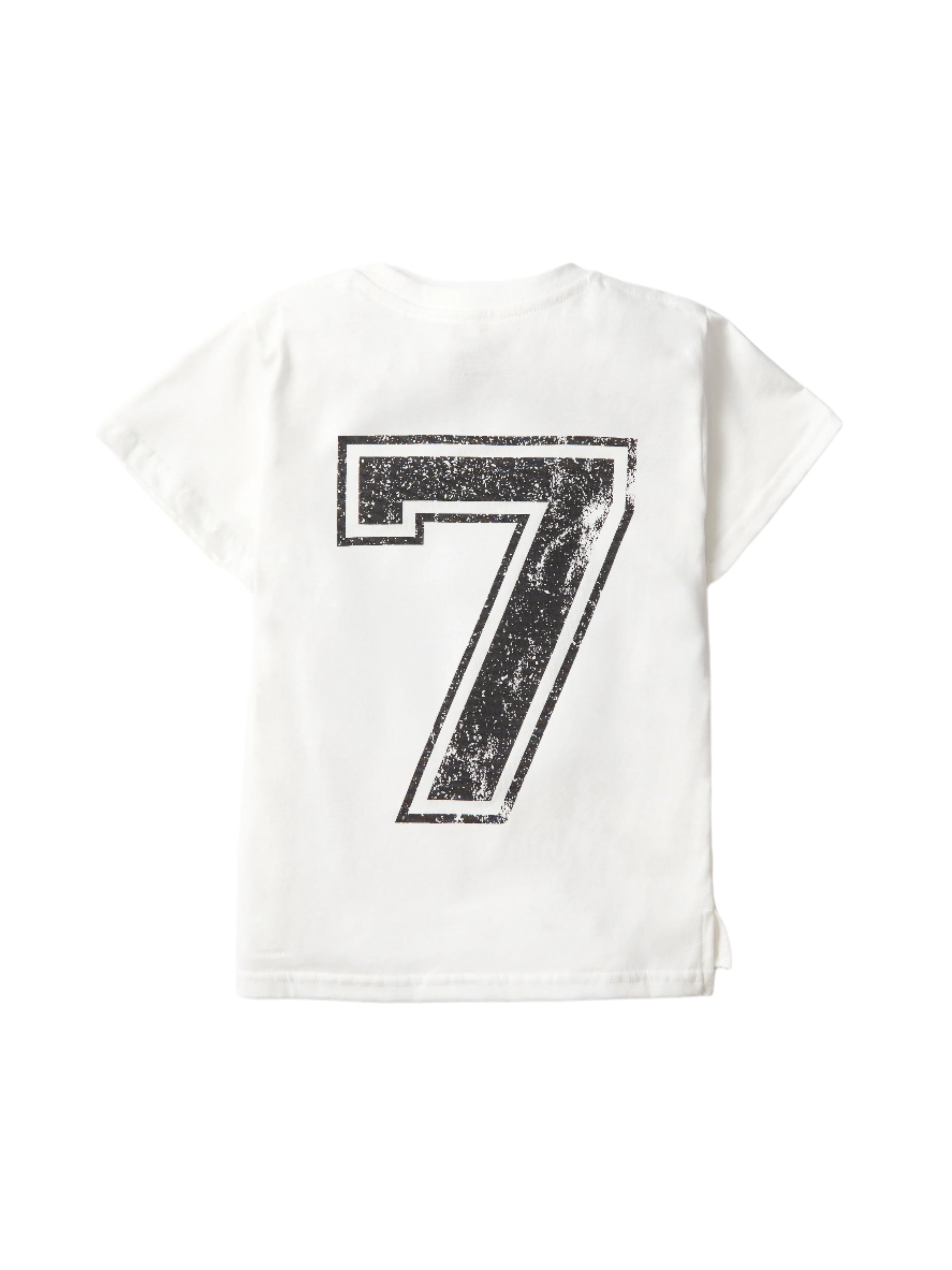7th Birthday Elevated Tee - Soft & Comfortable White T-Shirt for Kids | Perfect for Birthday Parties, School Events & Family Photos