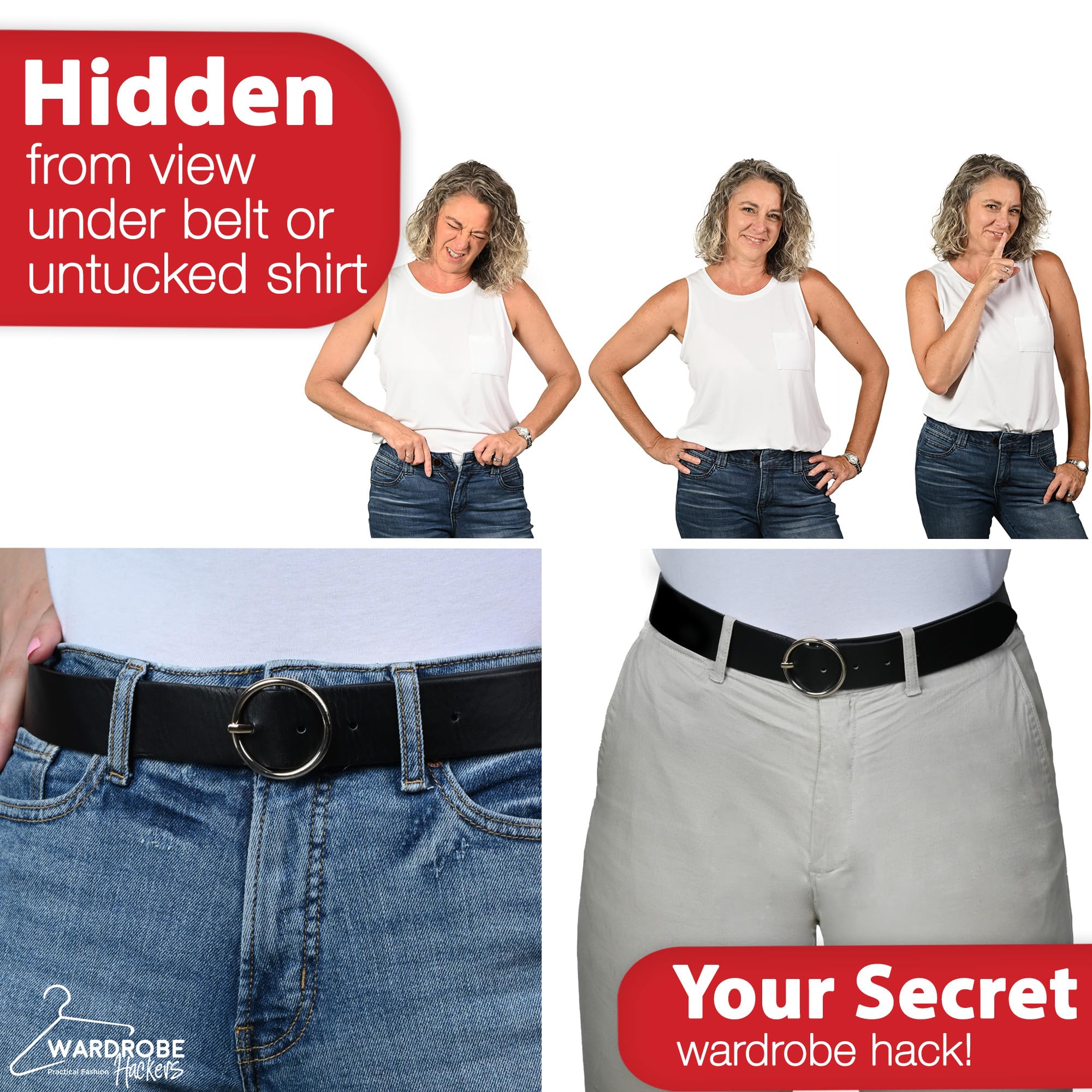 Flexible Waist Extenders for Jeans & Pants - Perfect Fit Solution