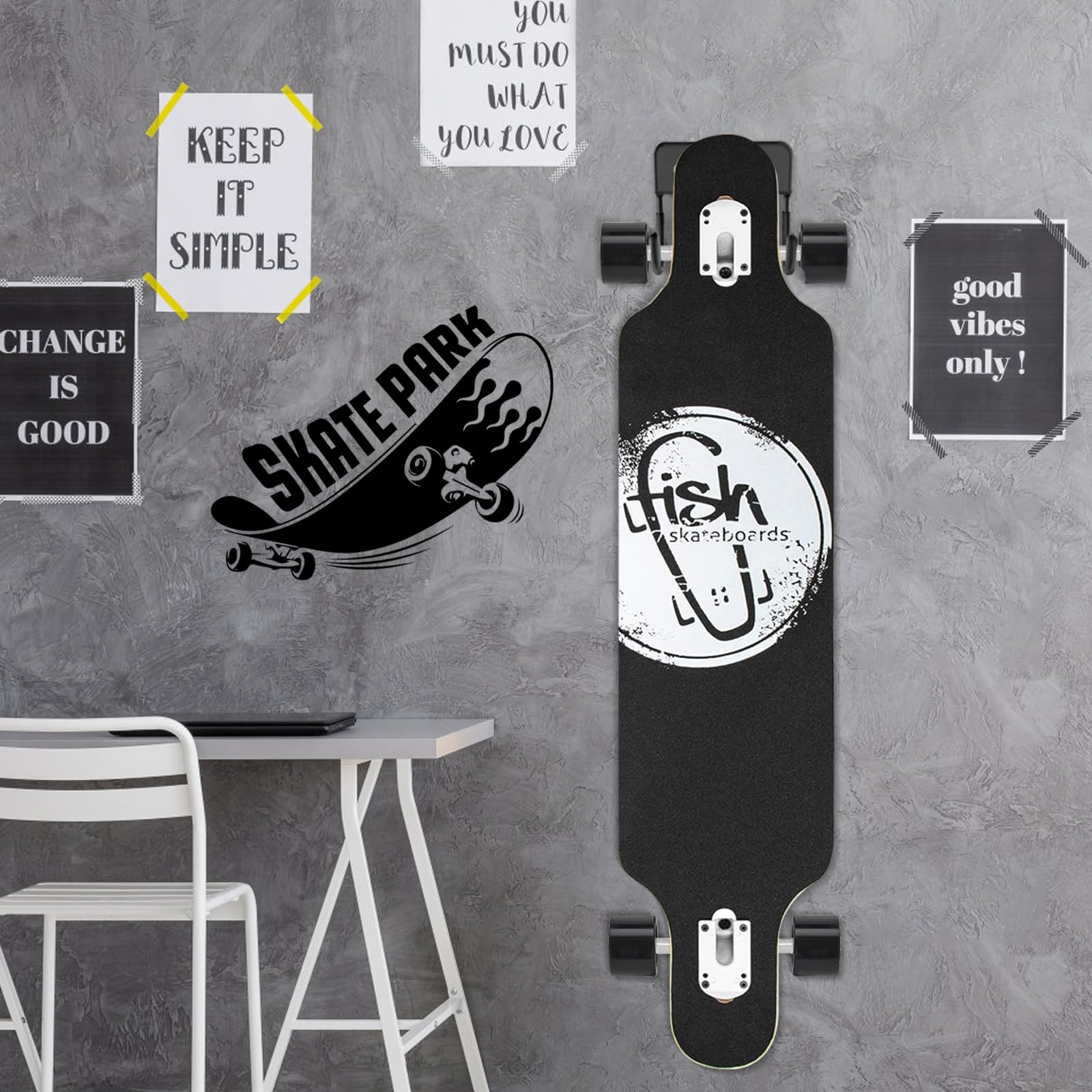 Vowcarol Skateboard Wall Mount Hook - Storage Rack for Skateboards at Home