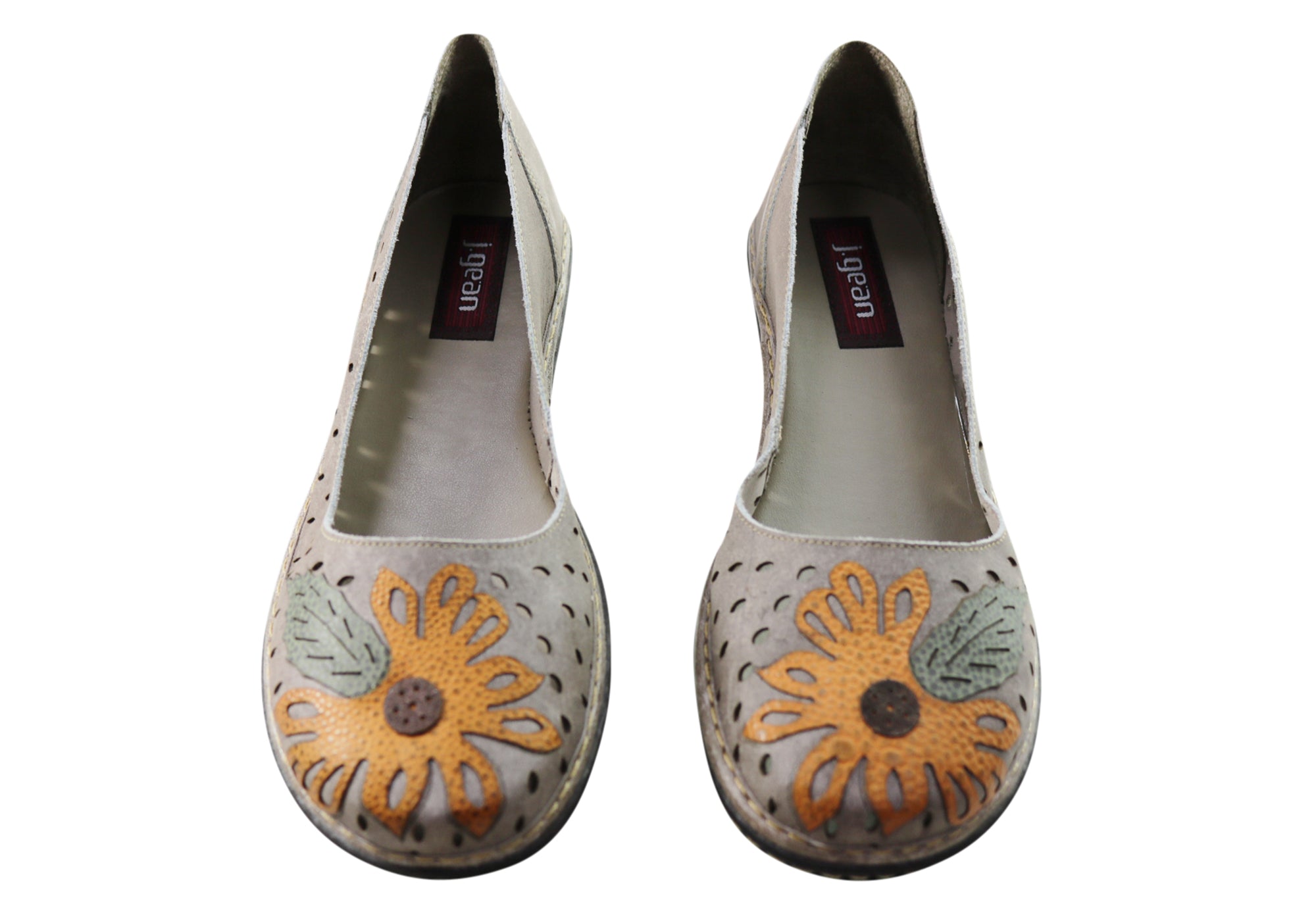 J Gean Leah Women's Comfortable Leather Shoes - Handmade in Brazil - Perfect for Work, Travel & Everyday Wear