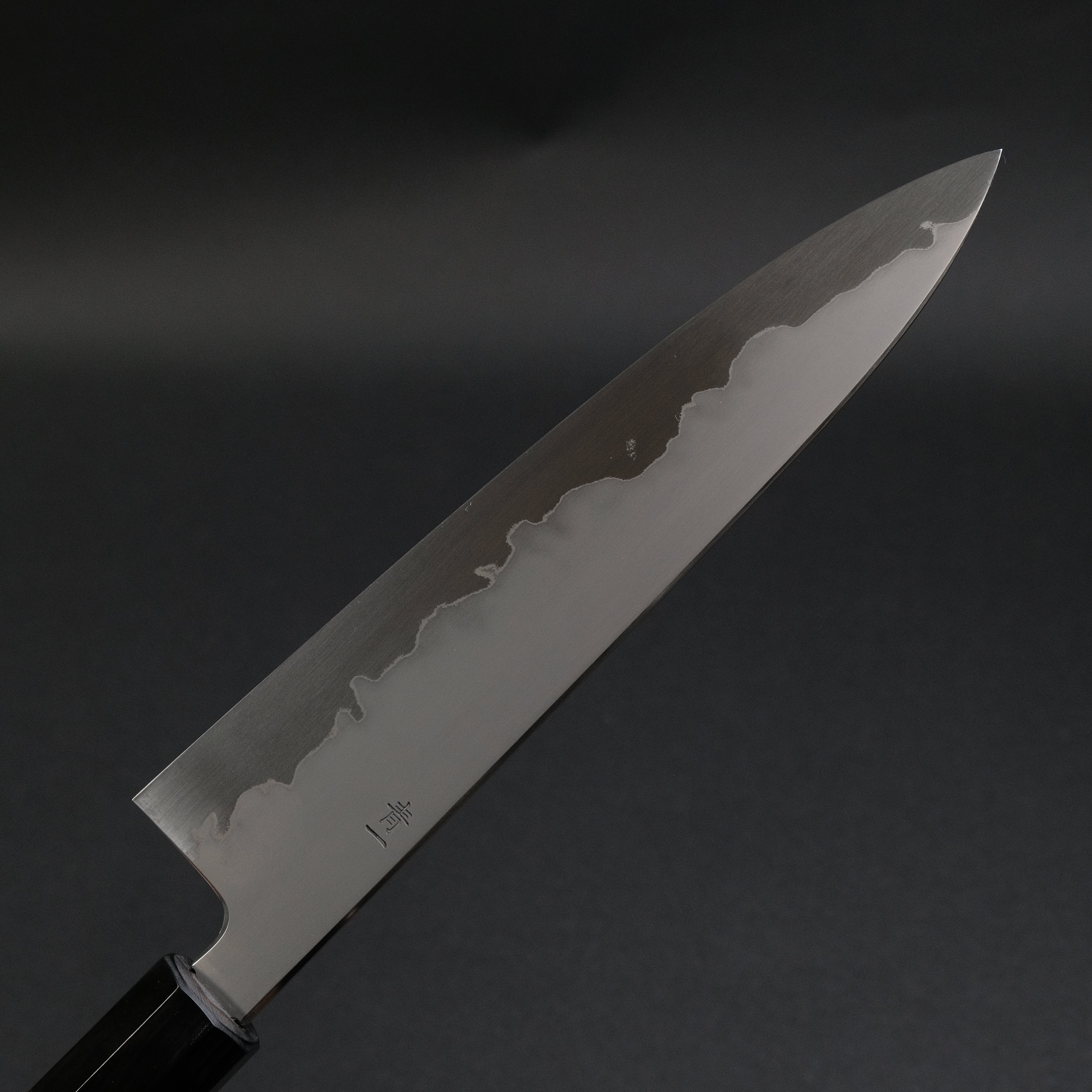 Hitohira Tanaka Izo Blue #1 Stainless Clad Gyuto 210mm Japanese Chef Knife - Premium Ziricote Wood Handle for Professional Chefs & Home Cooking - Perfect for Slicing, Dicing & Meat Cutting