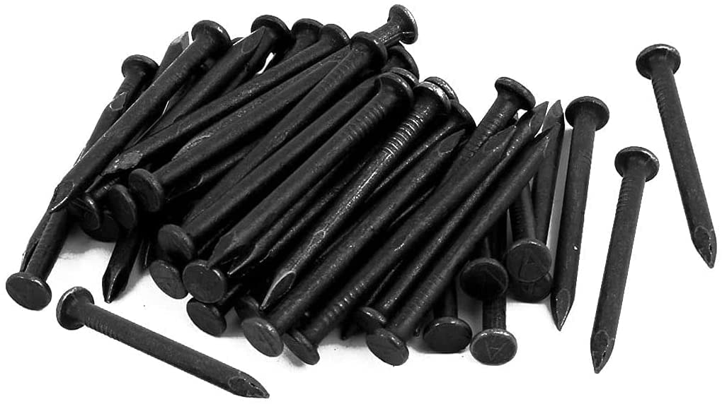 FRJ 1.18 Inch Woodworking Nails - 3 cm Cement Wall Nails (100 Pack) - Perfect for DIY Projects, Woodworking & Concrete Wall Hanging