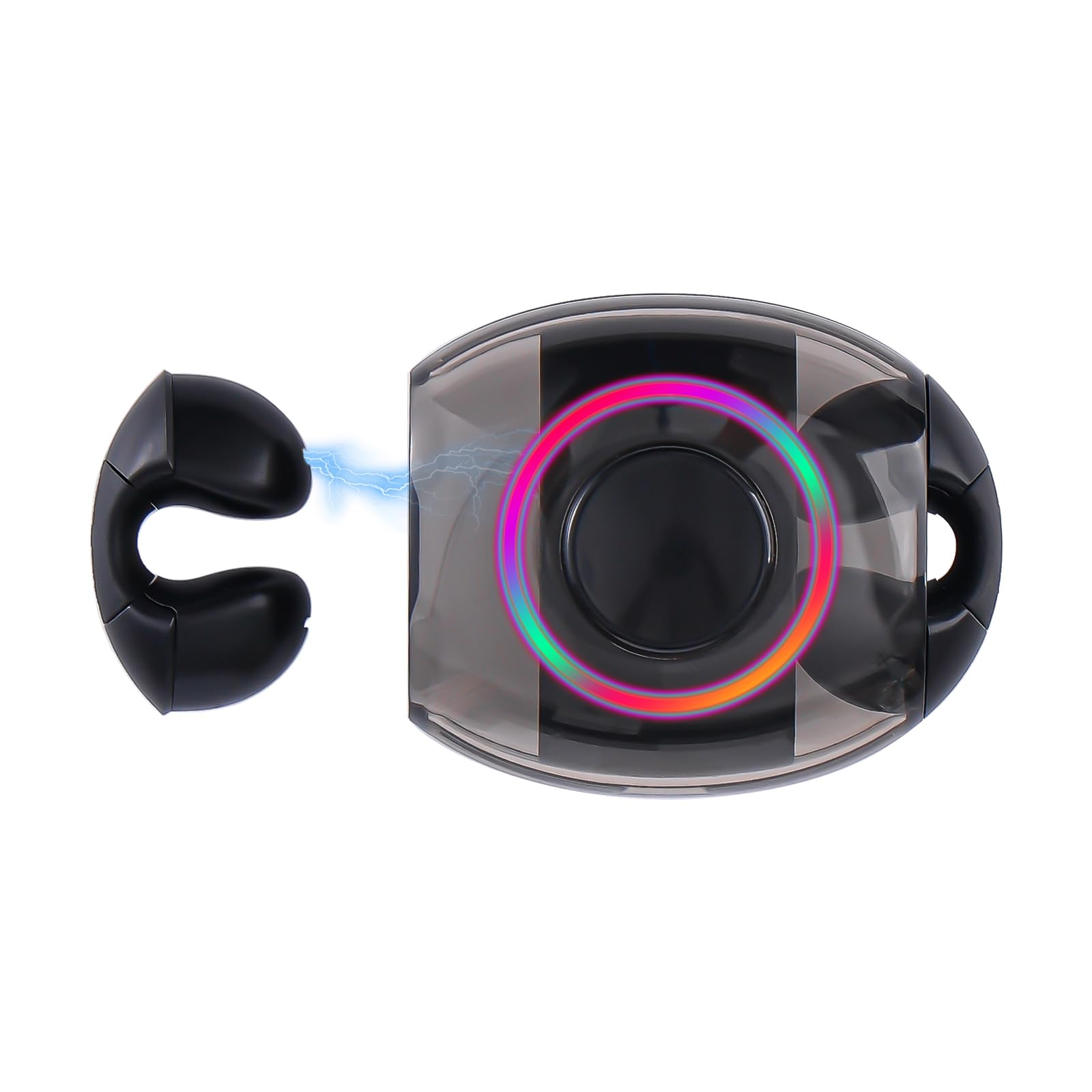 **Wireless Earbuds for Sports - IP67 Waterproof & Sweatproof, Comfortable Secure Fit with In-Ear & Clip-On Options, Includes Charging Case with Finger Spinner - Perfect for Running, Gym & Outdoor Activities**