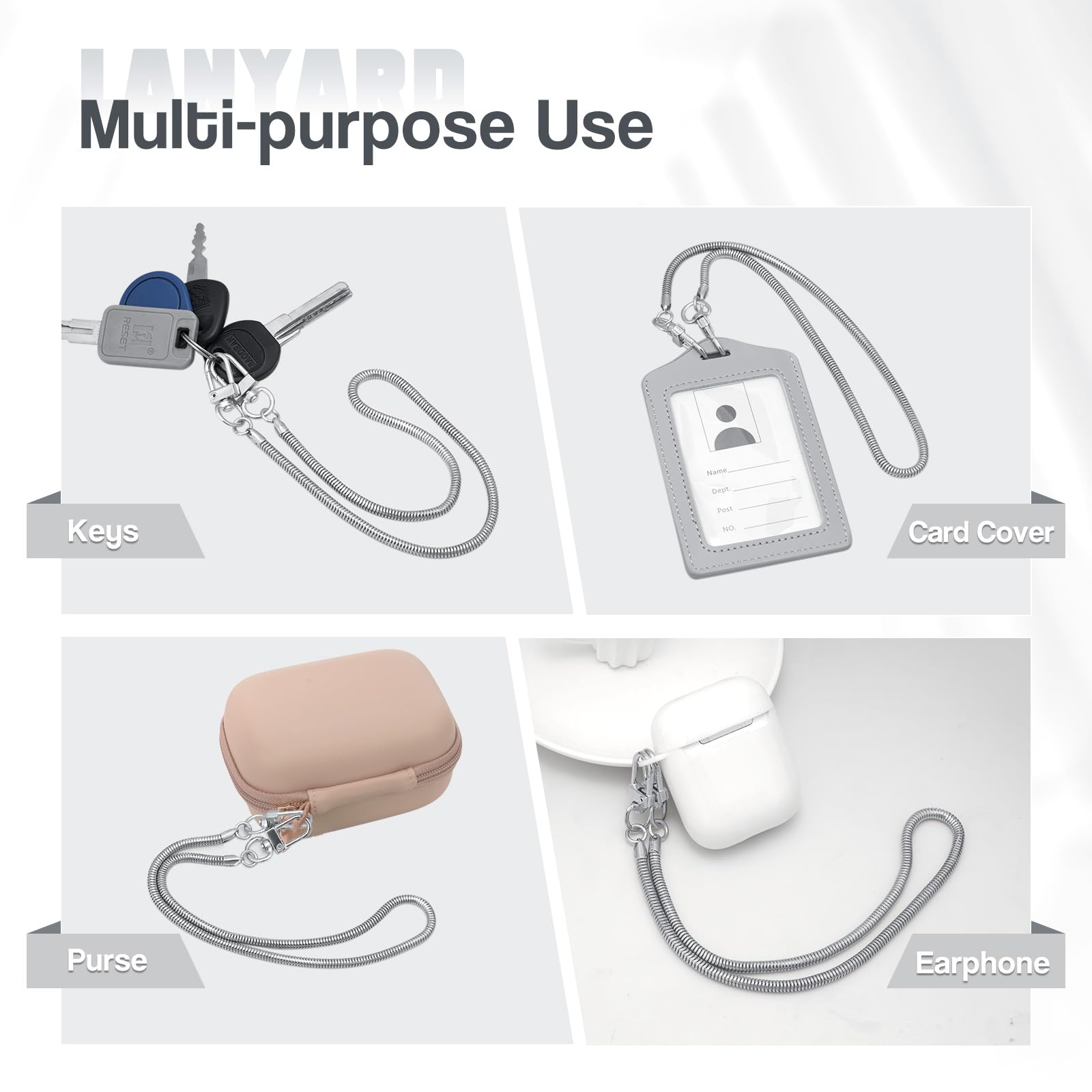 Universal Phone Lanyard with Wrist Strap - Compatible with Most Smartphones for Hands-Free Convenience