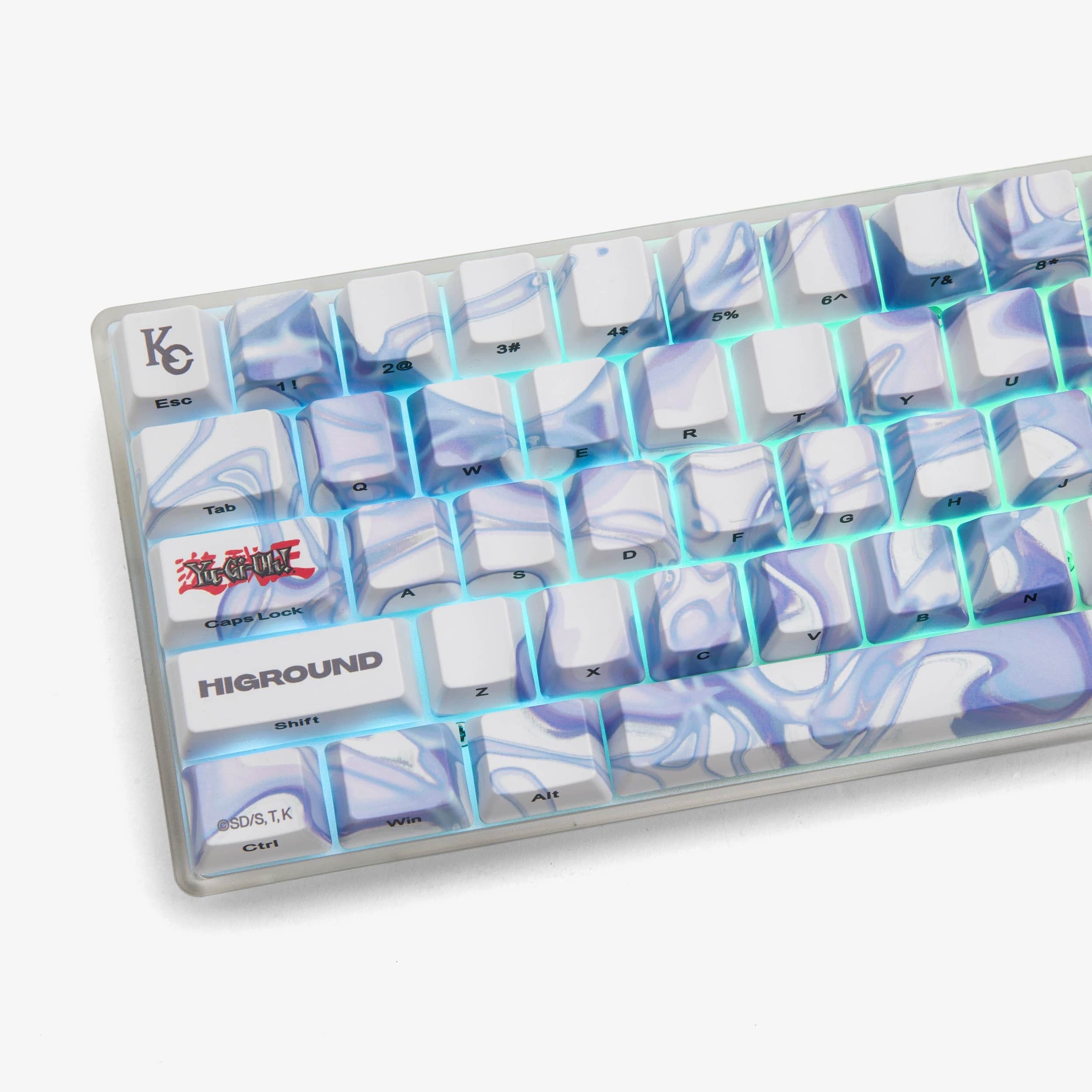 YGO x HG Basecamp 65 Mechanical Keyboard - Blue Eyes White Dragon Edition | Custom Gaming Keyboard for PC & Mac | Perfect for Esports, Typing & Collectors