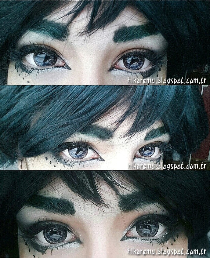 Ellen 4-Color Blue Colored Contact Lenses (2Pcs) - 6 Months Wear - Natural Eye Color Change for Cosplay, Halloween & Daily Use