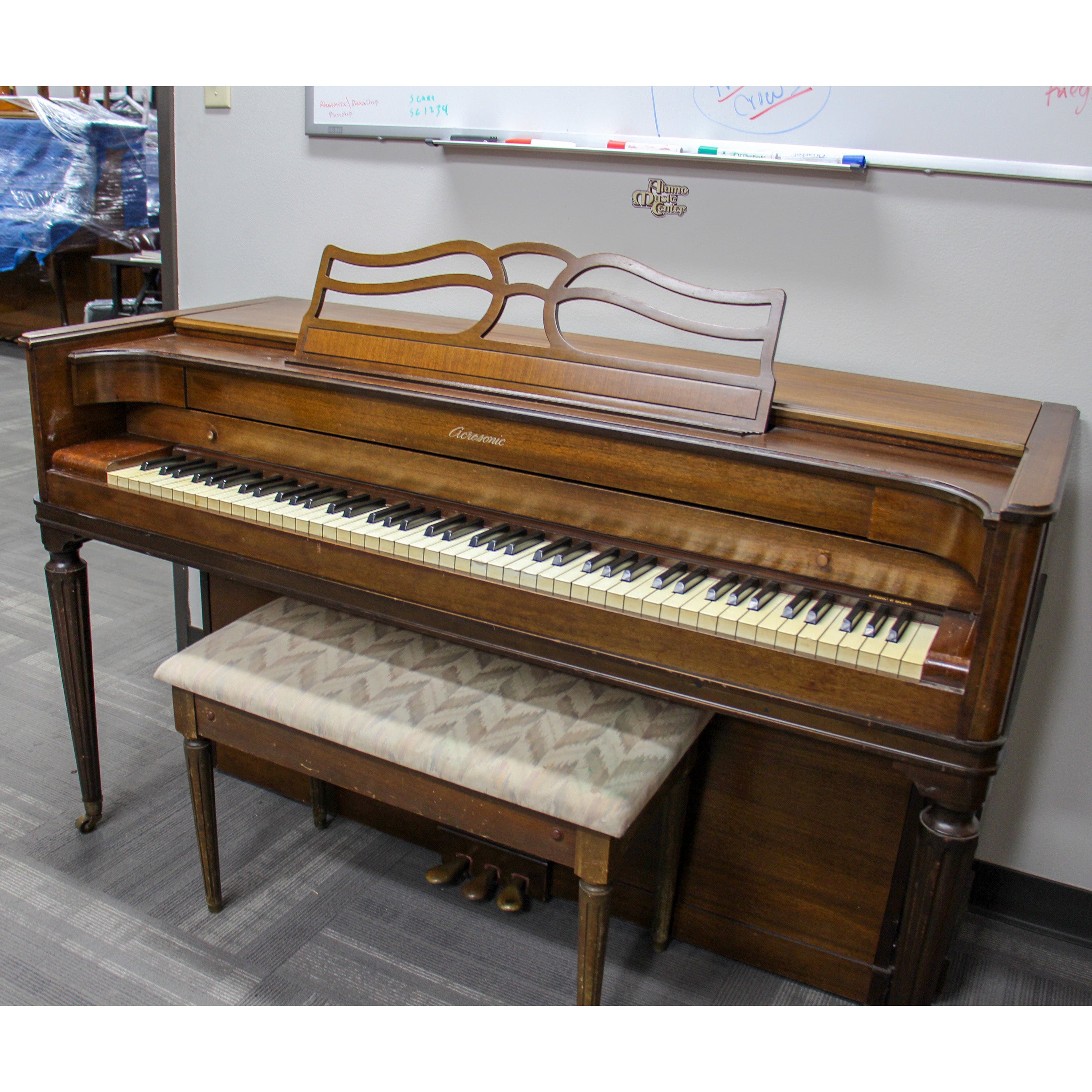 Acrosonic by Baldwin Spinet/Console Piano - Cherry Wood Finish | Perfect for Home, Studio & Music Lessons | Vintage Upright Piano