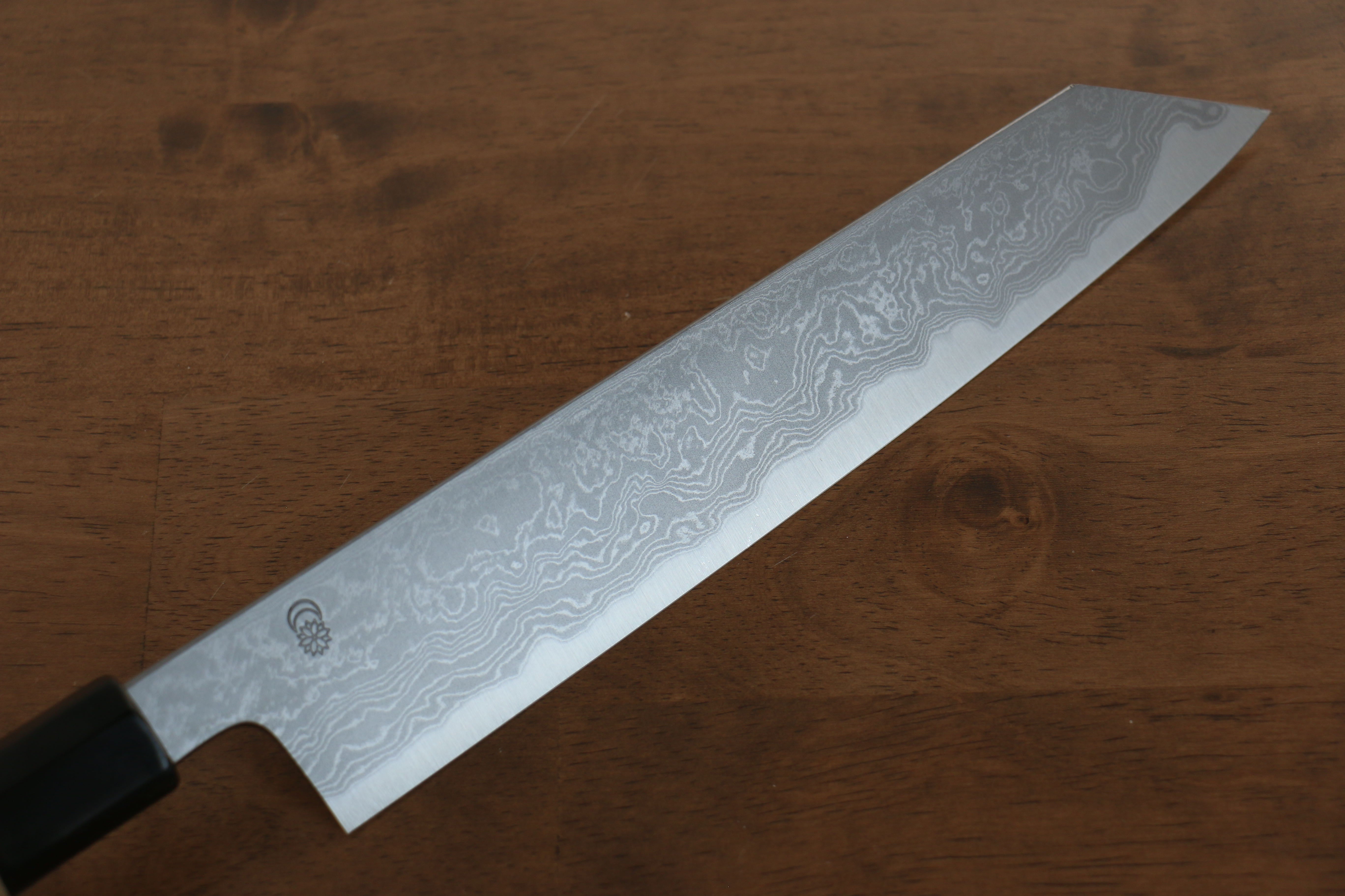 Premium Kikuzuki Blue Steel No.1 Damascus Kiritsuke Gyuto Knife 240mm - Japanese Chef Knife with Magnolia Wood Handle - Perfect for Sushi, Sashimi & Precision Cutting