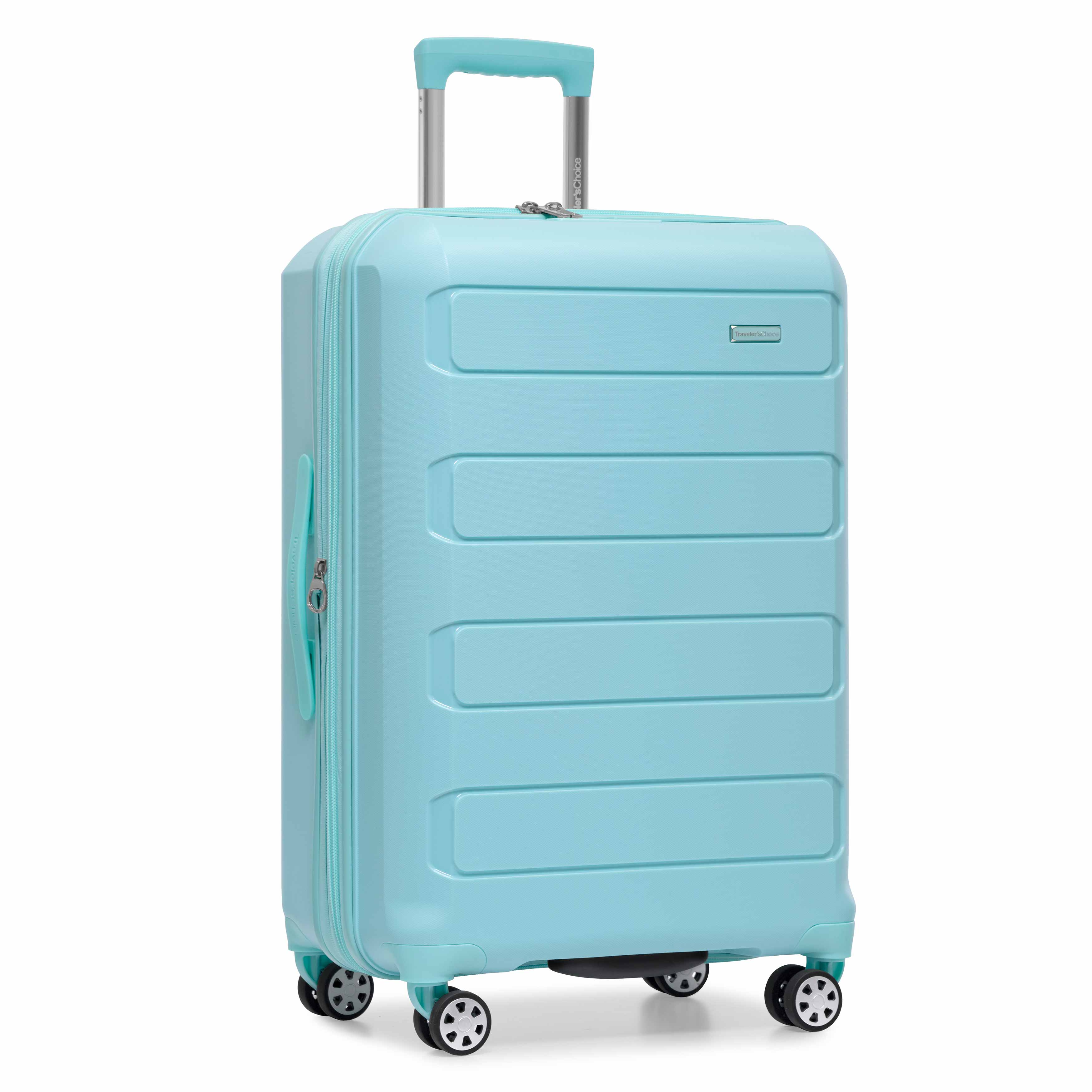 Pagosa Medium Checked Luggage - Lightweight Durable Suitcase for Travel, Business & Vacation - Spinner Wheels & TSA Lock - Perfect for Airplane Carry-On & Road Trips