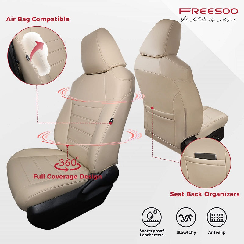 Toyota Corolla Custom Fit Seat Covers - Premium Car Seat Protectors for 2003-2023 Models | Waterproof & Durable for Daily Commute & Road Trips