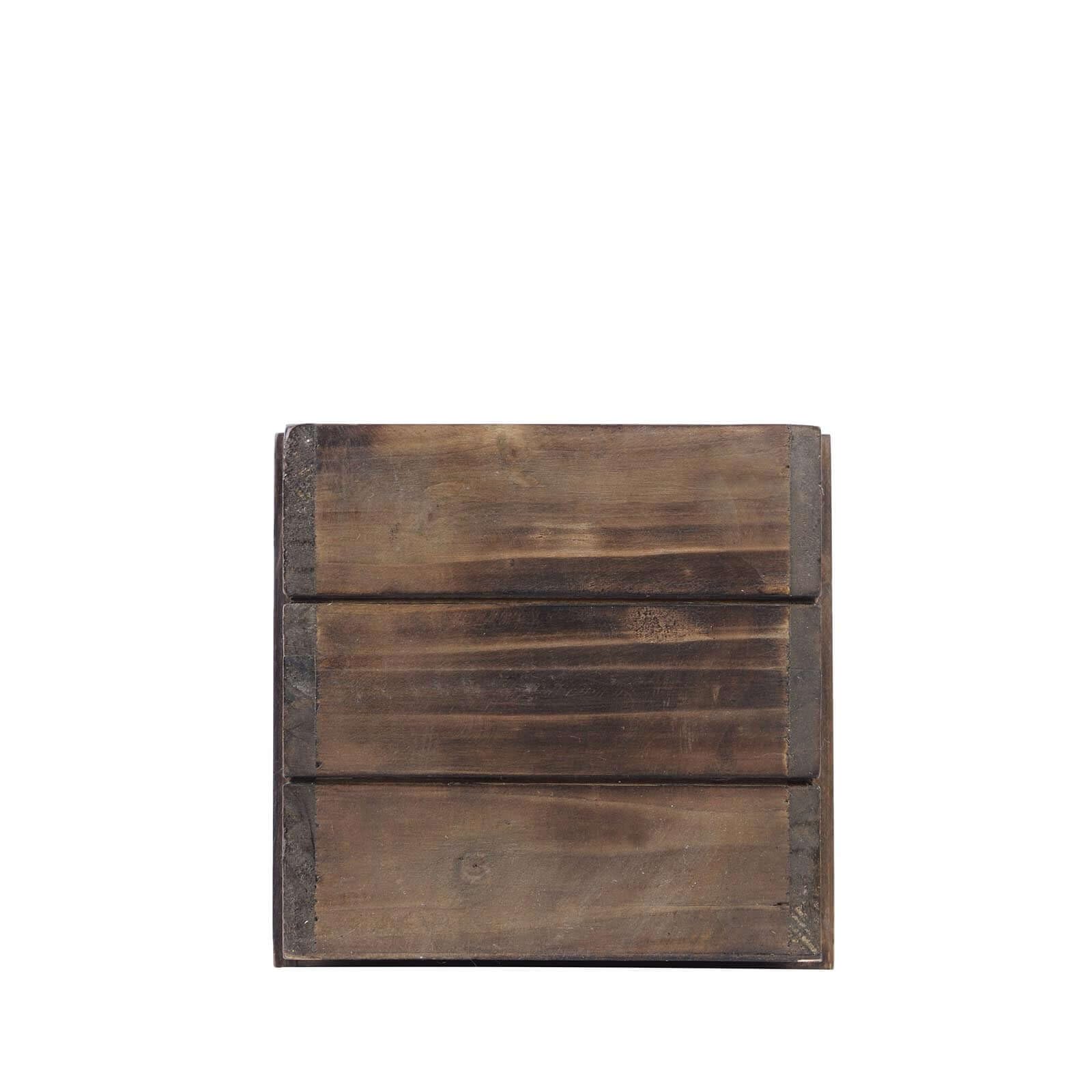 24x6'' Smoked Brown Rectangle Wood Planter Boxes with Plastic Liner - DIY Rustic Wooden Boxes for Wedding, Party & Home Decor - Perfect for Centerpieces, Table Decorations and Garden Planters