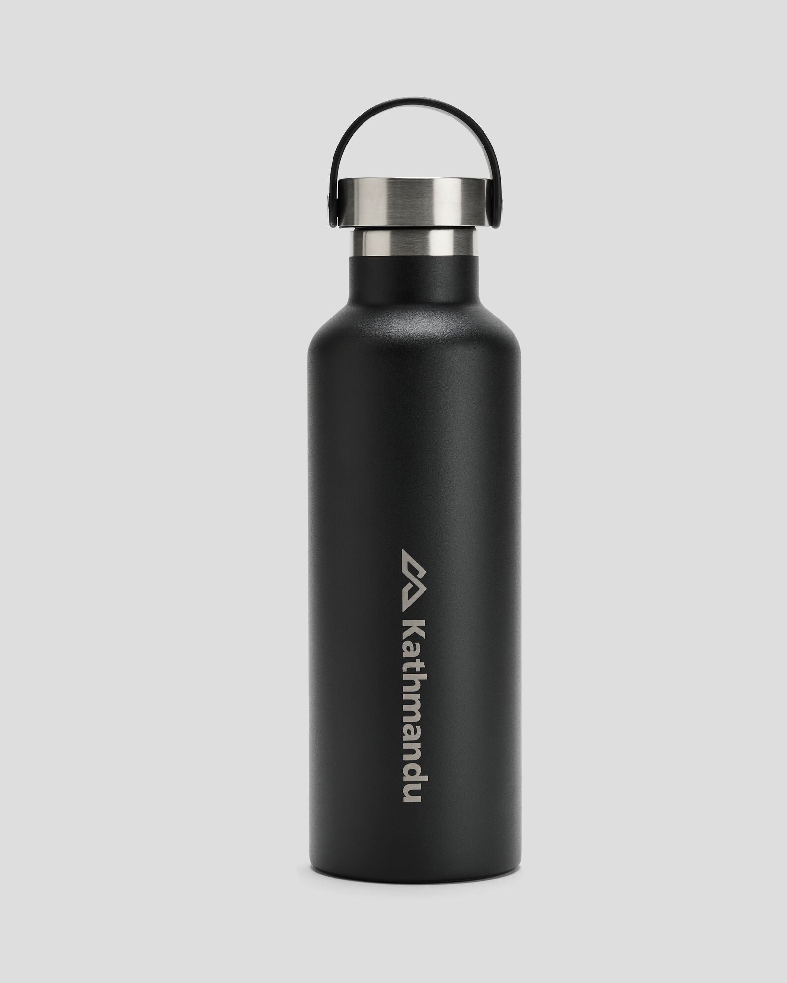 Insulated Drink Bottle with Carry Handle - 750ml Black Stingray - Perfect for Hiking, Gym & Outdoor Activities