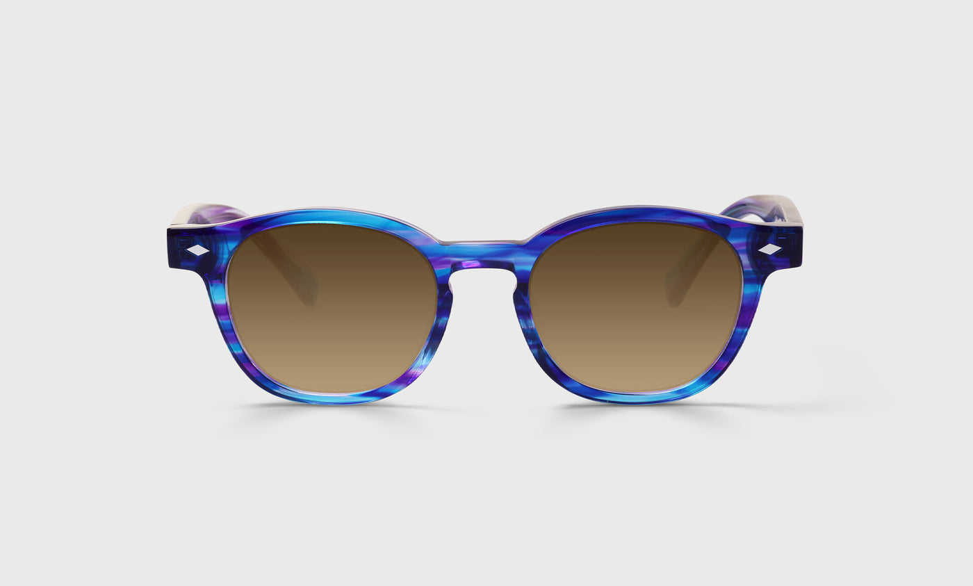 Bitty Witty Color 09 Blue & Purple Demi Front Glasses with Blue Demi Temples - Stylish Eyewear for Women, Perfect for Reading, Fashion Accessories & Everyday Wear