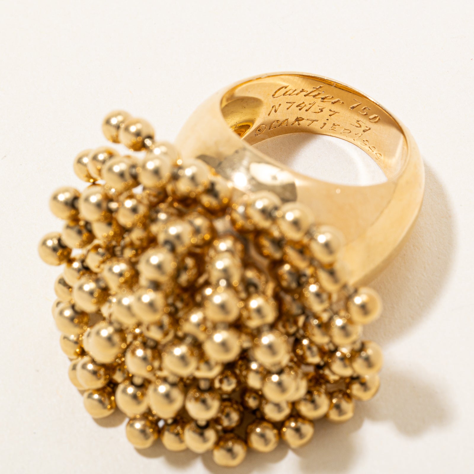 Cartier Nouvelle Vague Ring - 18K Gold Diamond Ring for Women | Size 6 | Elegant Jewelry Gift for Anniversary, Birthday & Special Occasions