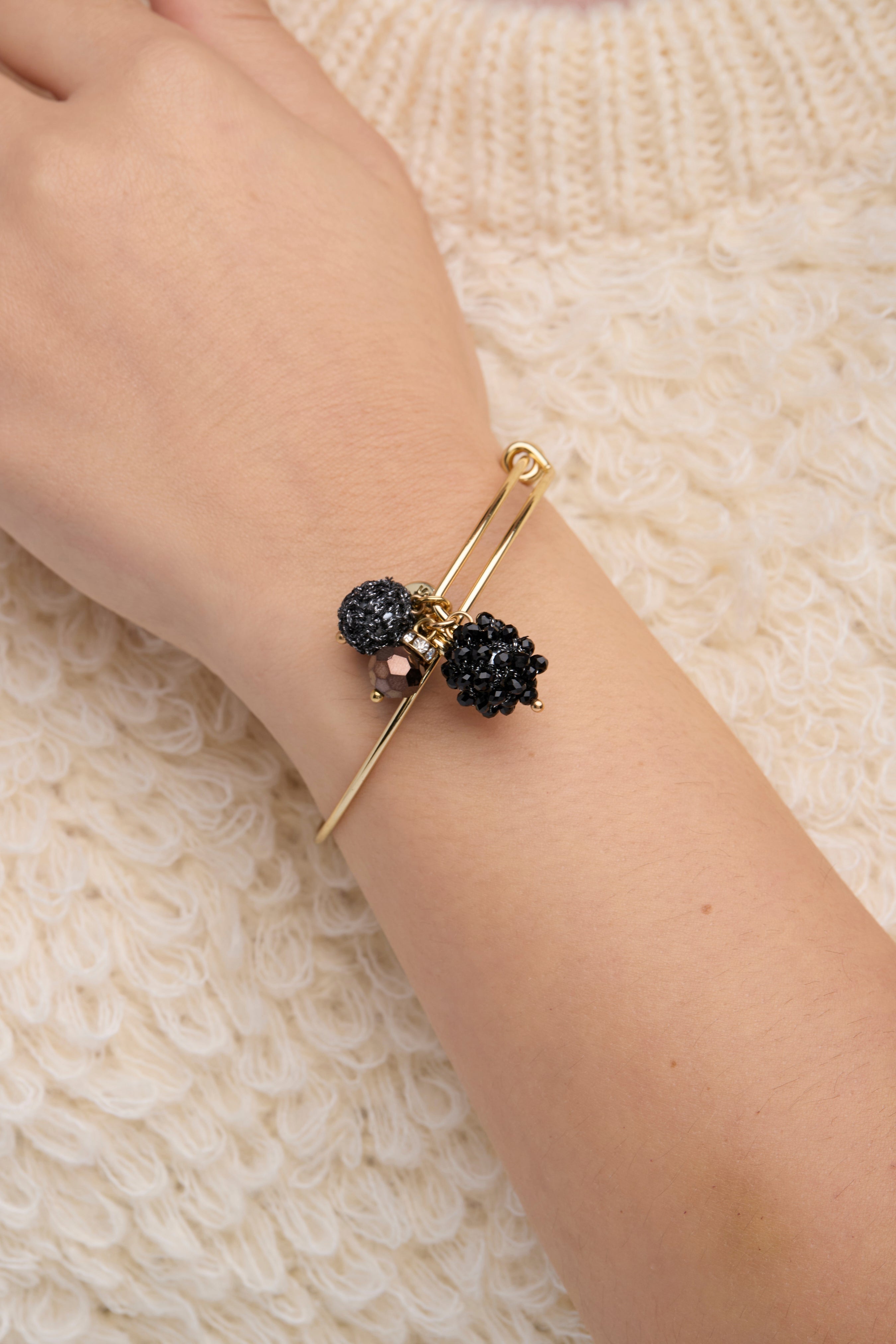 Adjustable Charm Bangle Bracelet for Women - Stackable Fashion Jewelry for Layering & Everyday Wear - Perfect Gift for Her