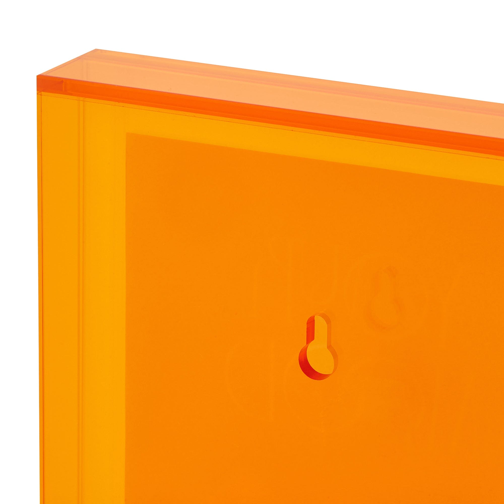 Vibrant Orange Acrylic Display Frame Box - Small Size for Jewelry, Collectibles & Home Decor | Perfect for Gifts & Keepsake Storage