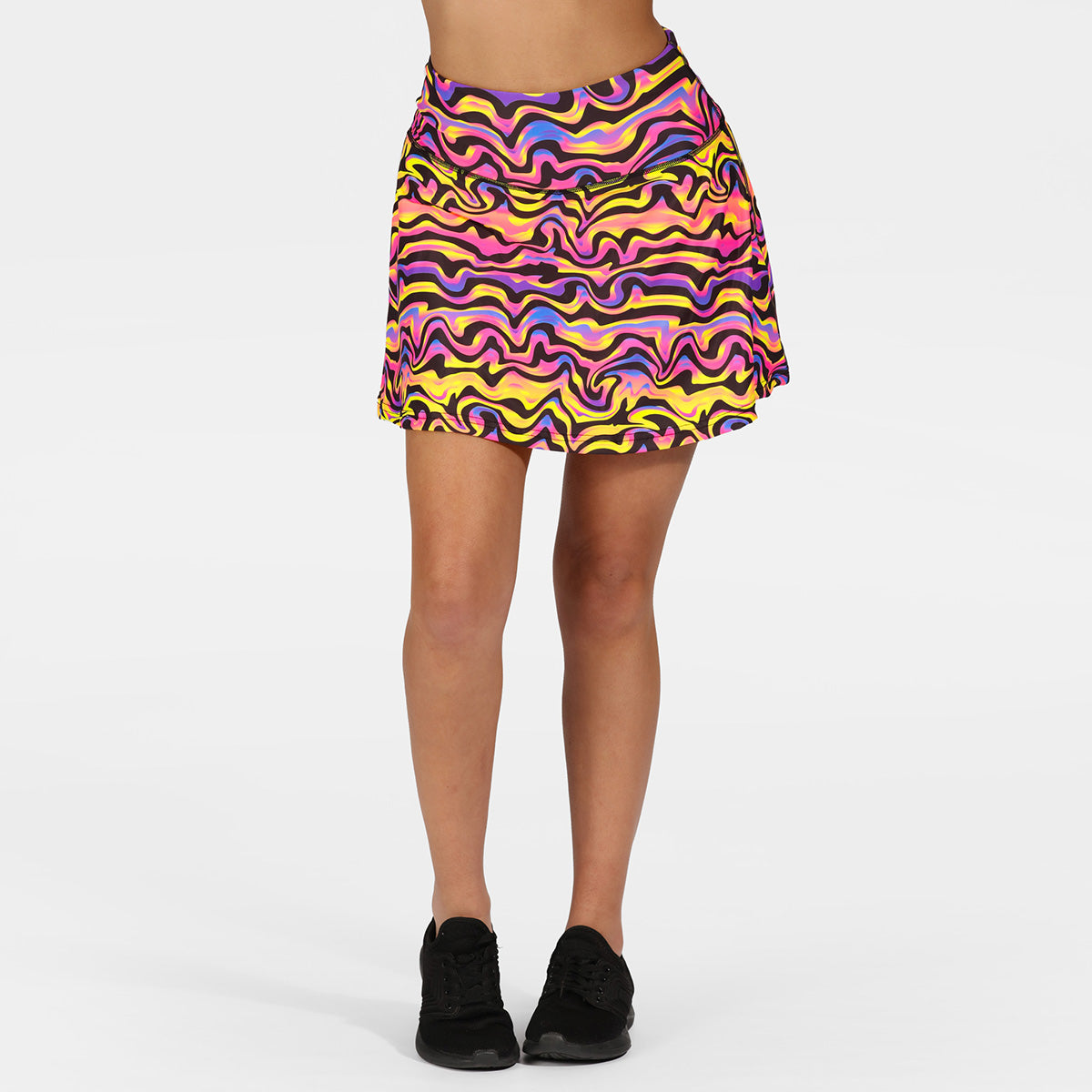 Coral Waves Skort - Women's Flowy Skirt Shorts Hybrid for Tennis, Golf & Summer Outfits | Comfortable & Stylish Activewear