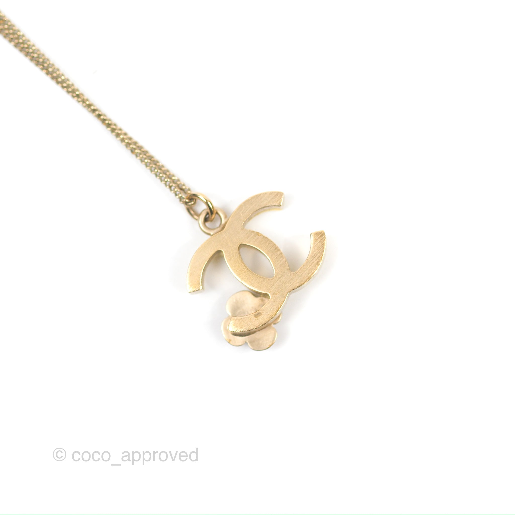 Chanel CC Yellow Camellia Pendant Necklace in Gold Tone - 13C Collection | Elegant Jewelry Gift for Women, Perfect for Parties & Special Occasions